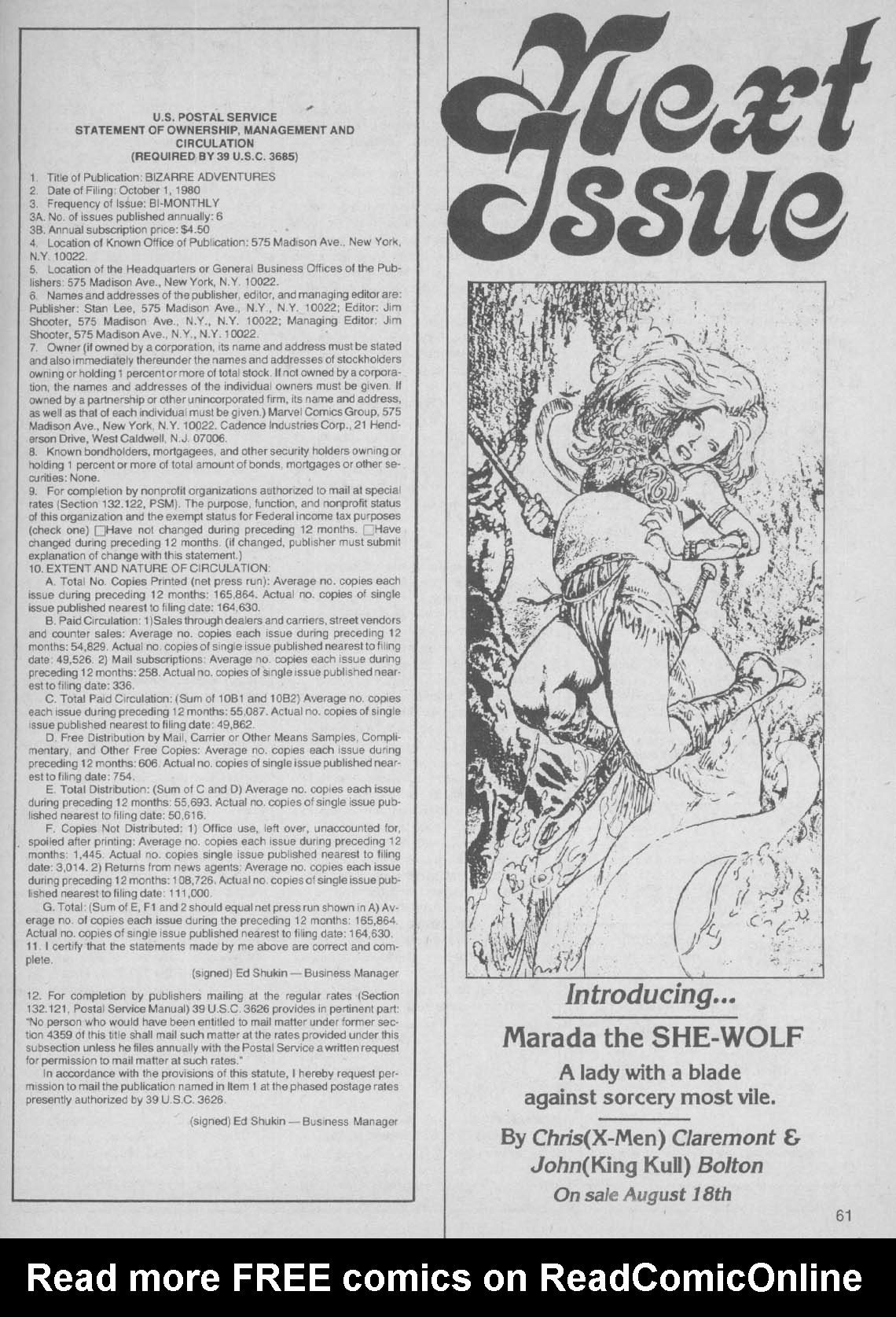 Read online Bizarre Adventures comic -  Issue #27 - 62