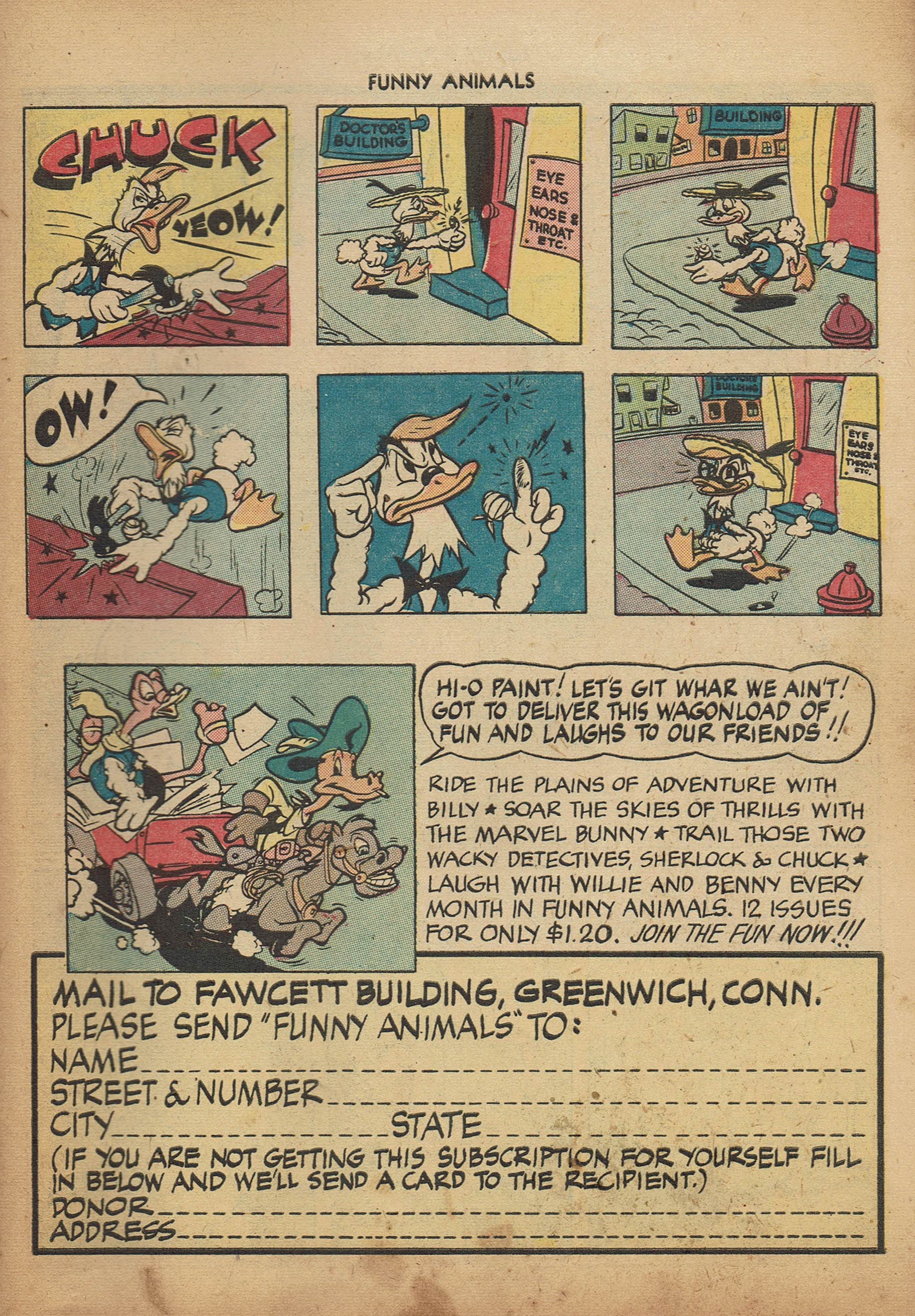 Read online Fawcett's Funny Animals comic -  Issue #22 - 35