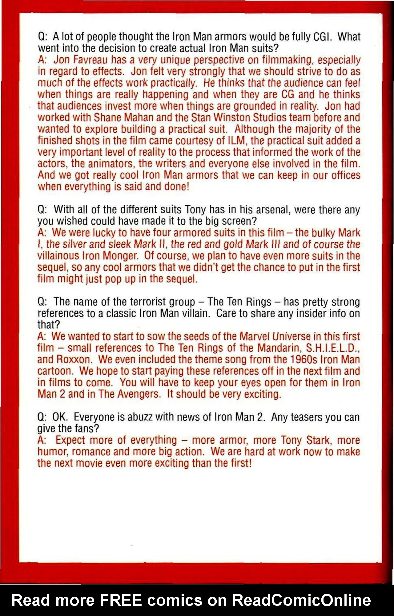 Read online Iron Man Wal-Mart Custom Comic comic -  Issue # Full - 26