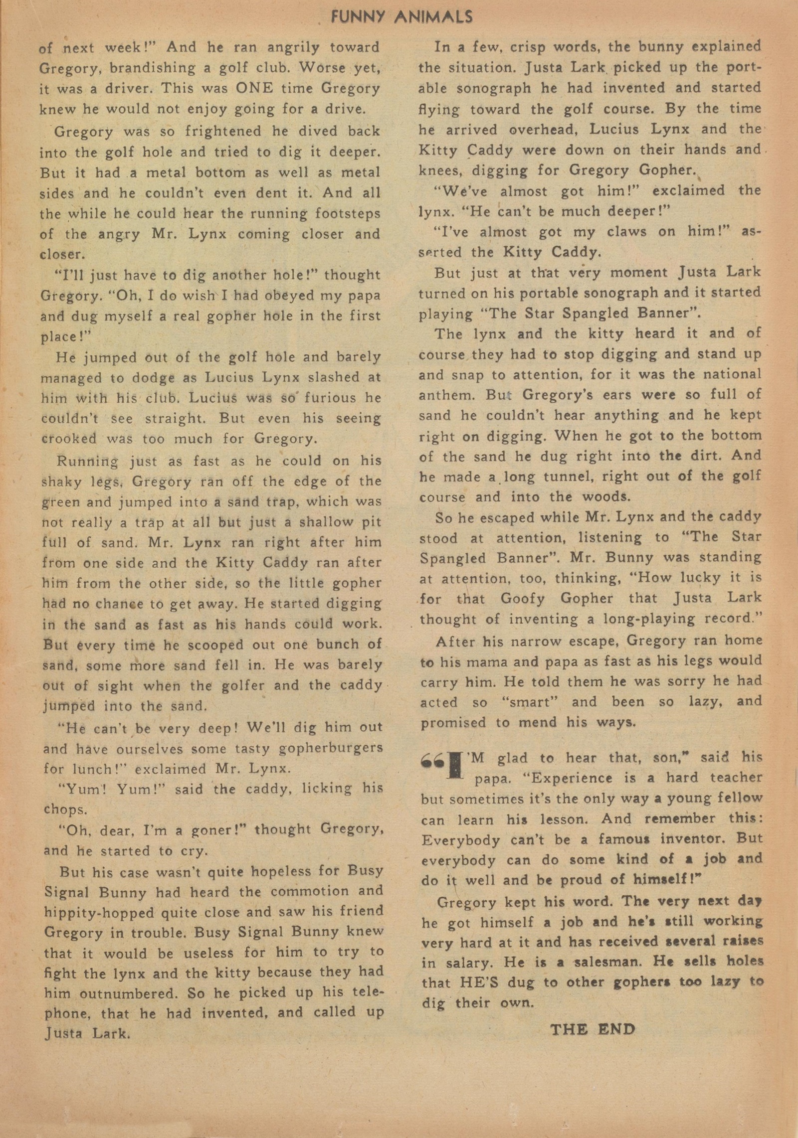Read online Fawcett's Funny Animals comic -  Issue #68 - 17