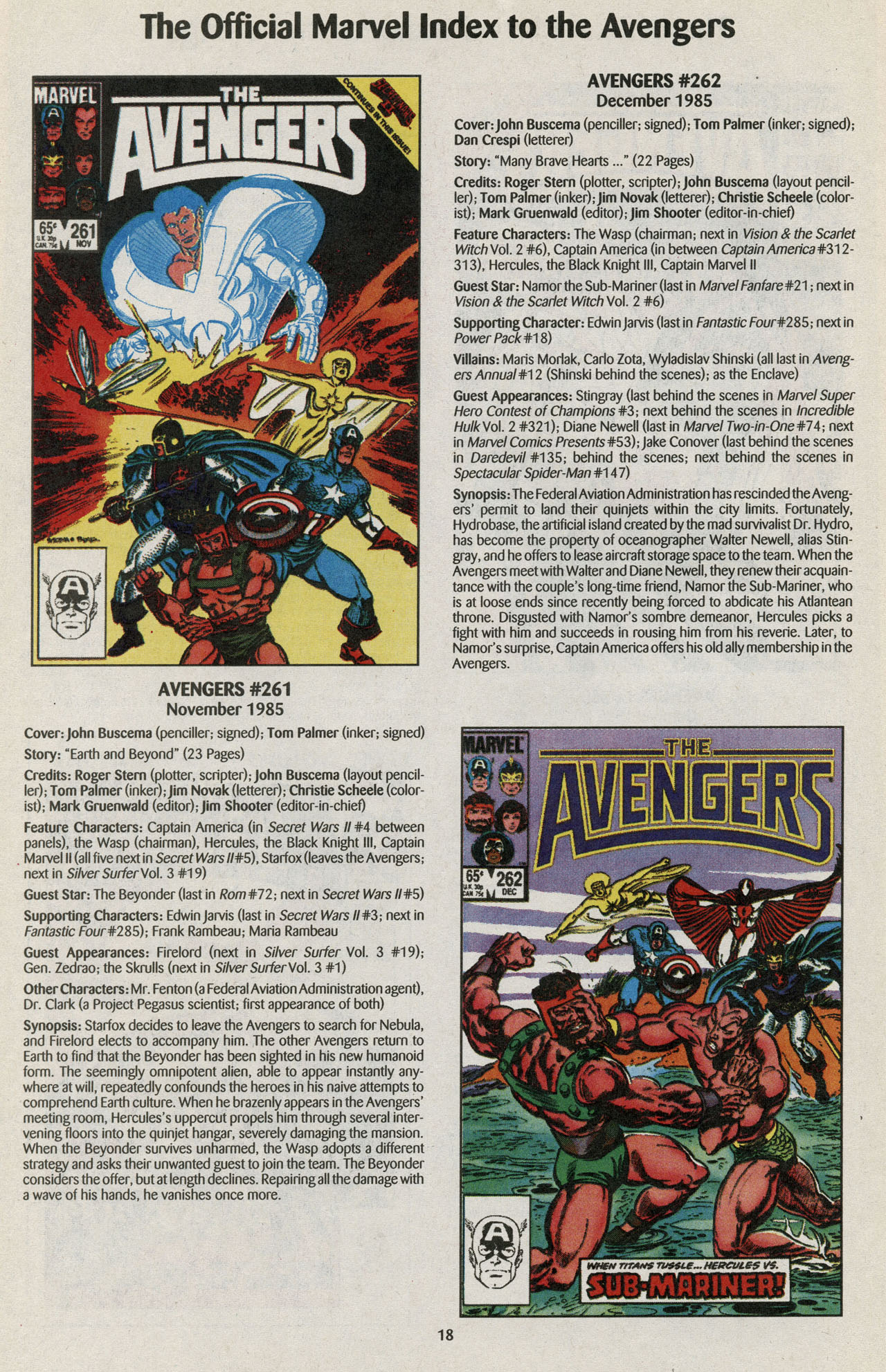 Read online The Official Marvel Index to the Avengers comic -  Issue #5 - 20