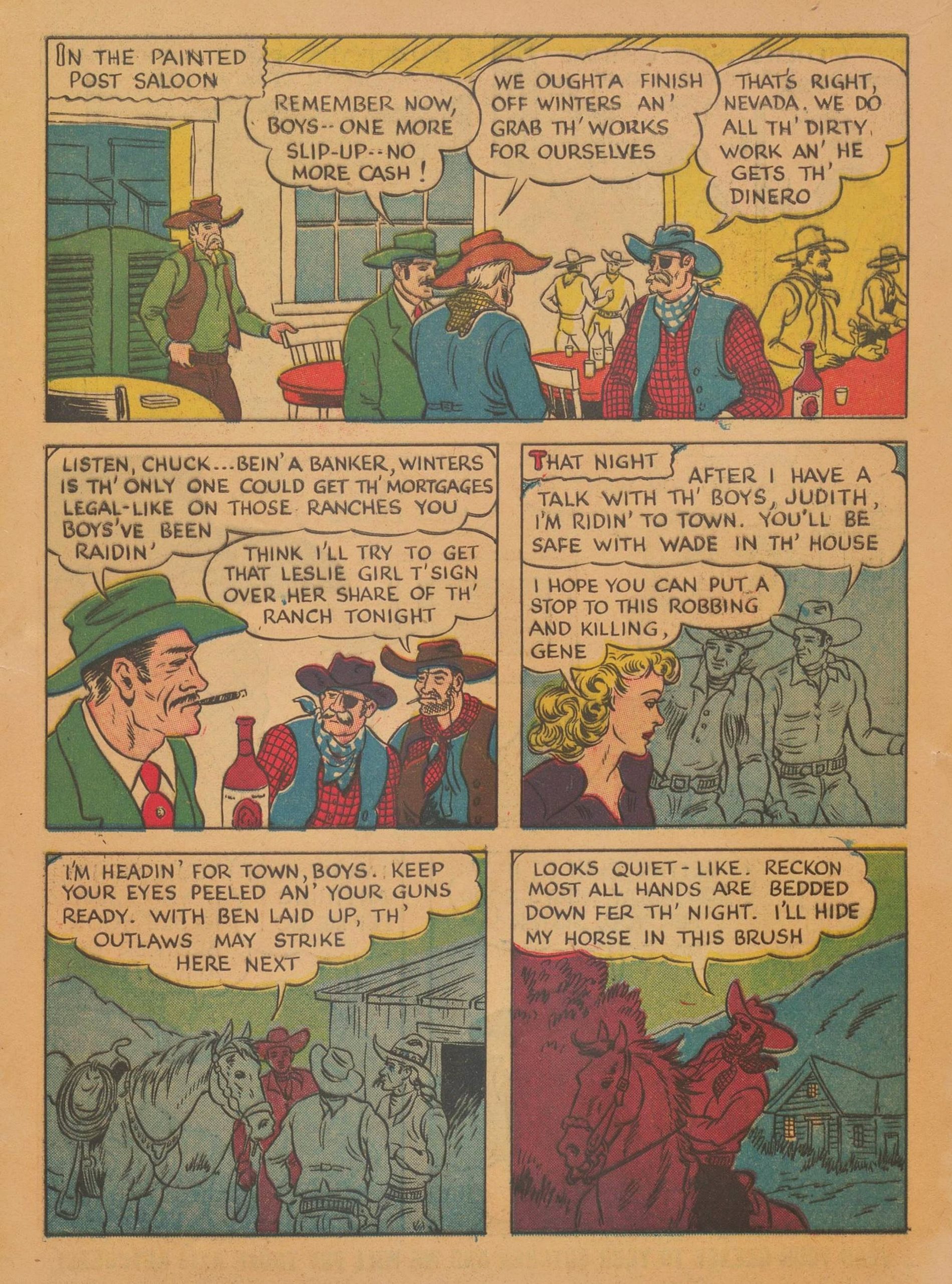 Read online Gene Autry Comics comic -  Issue #6 - 9