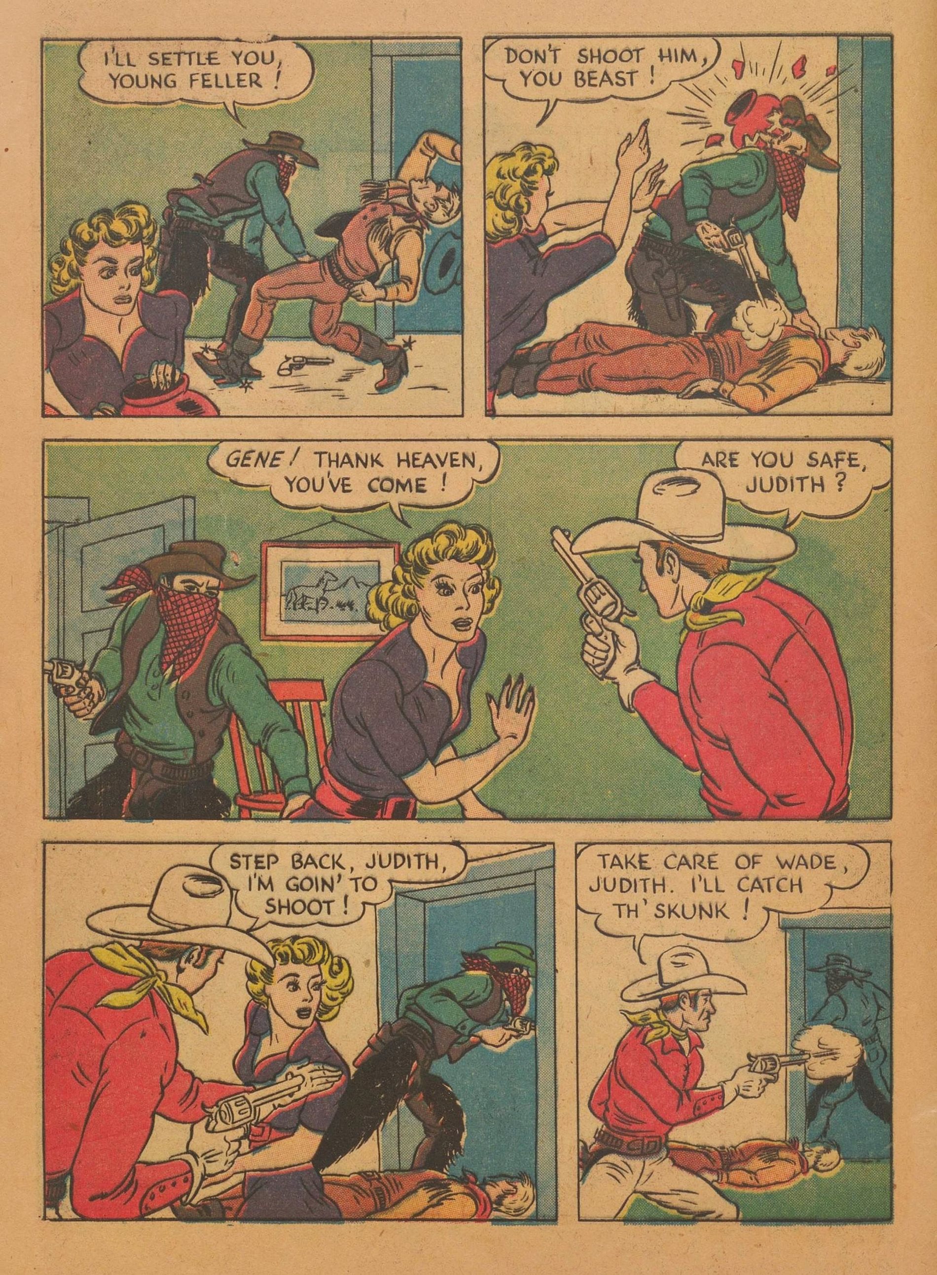 Read online Gene Autry Comics comic -  Issue #6 - 12