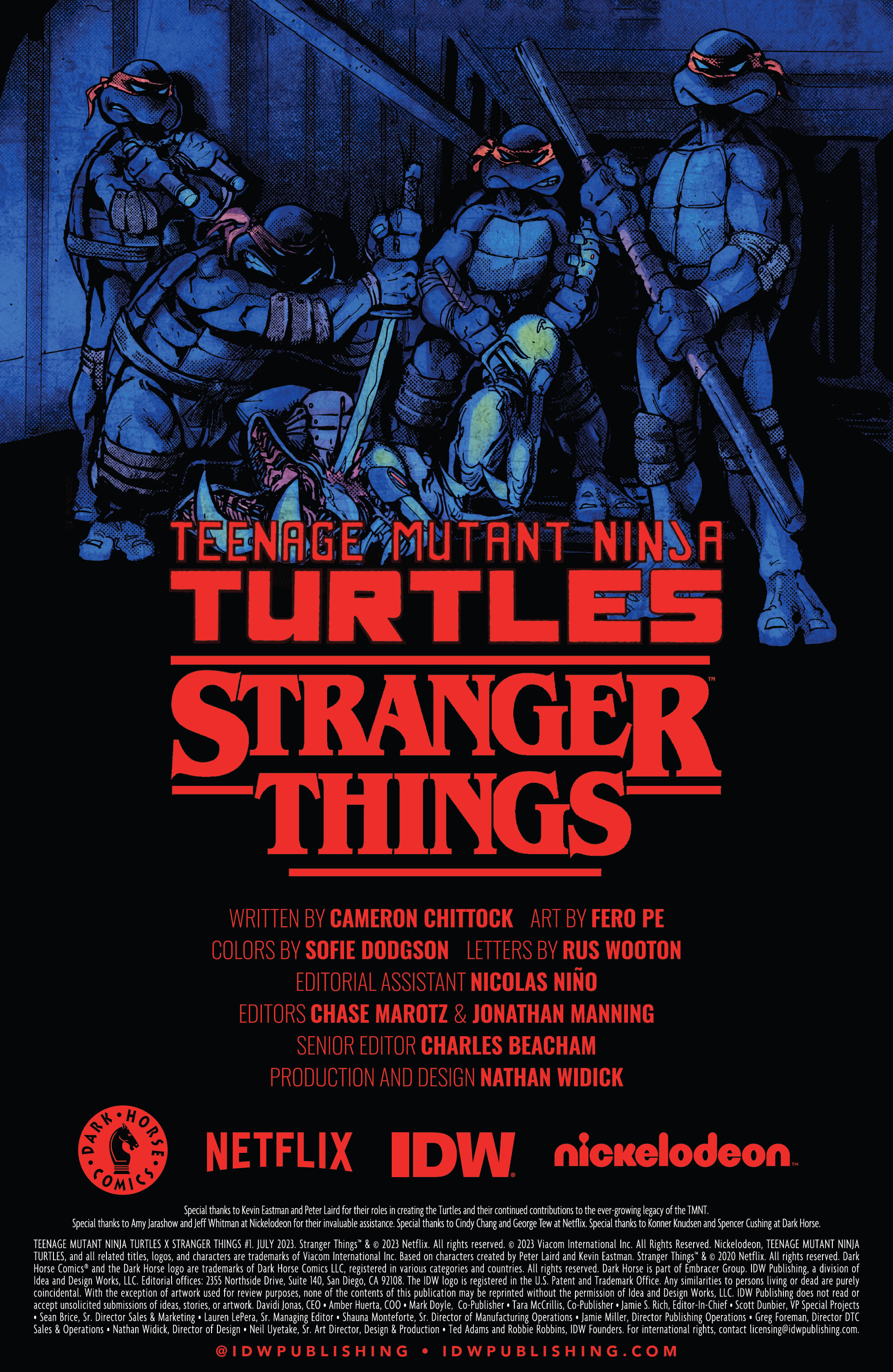 Read online Teenage Mutant Ninja Turtles x Stranger Things comic -  Issue #1 - 2