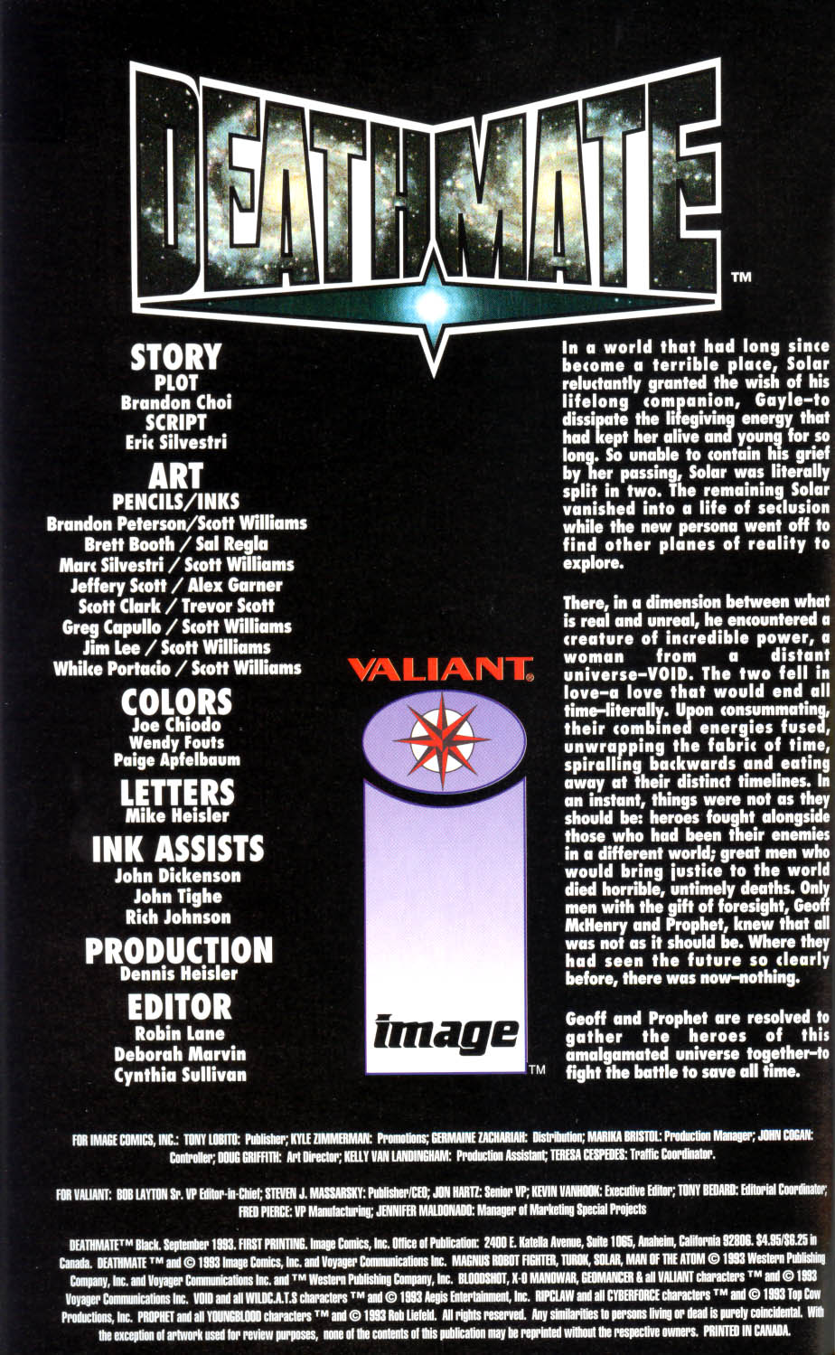 Read online Deathmate comic -  Issue # Black - 2