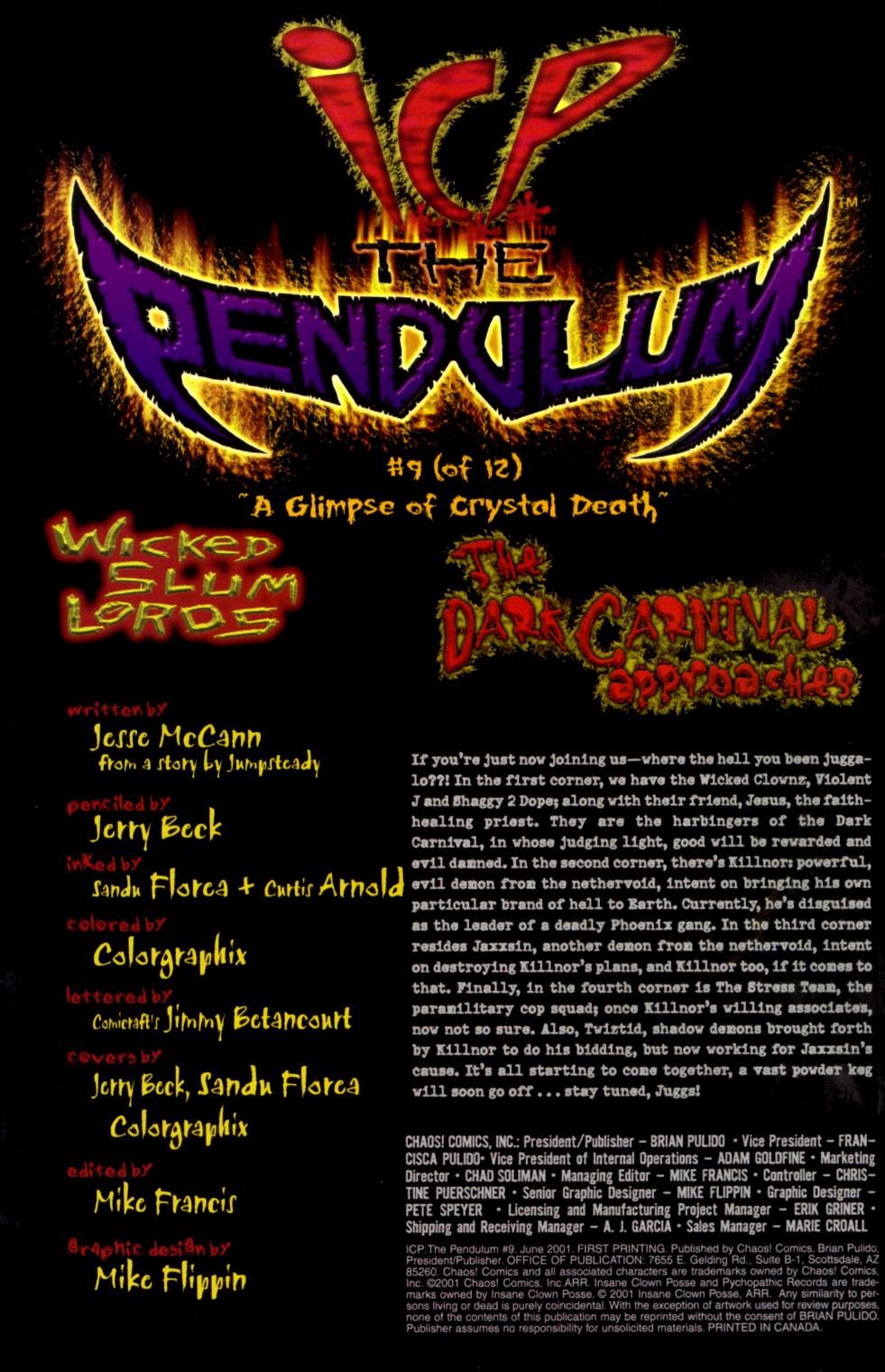 Read online Insane Clown Posse: The Pendulum comic -  Issue #9 - 2