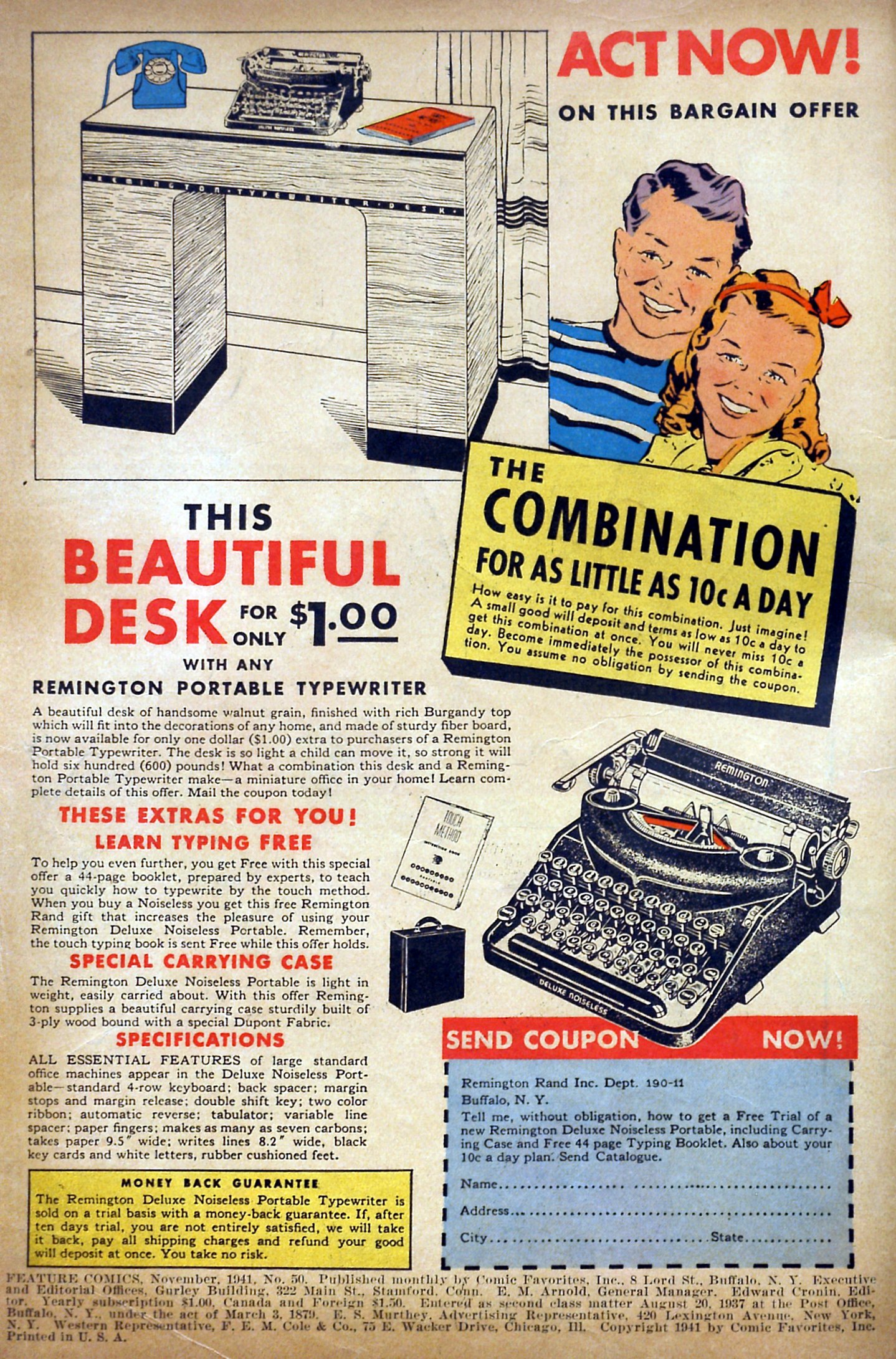 Read online Feature Comics comic -  Issue #50 - 2