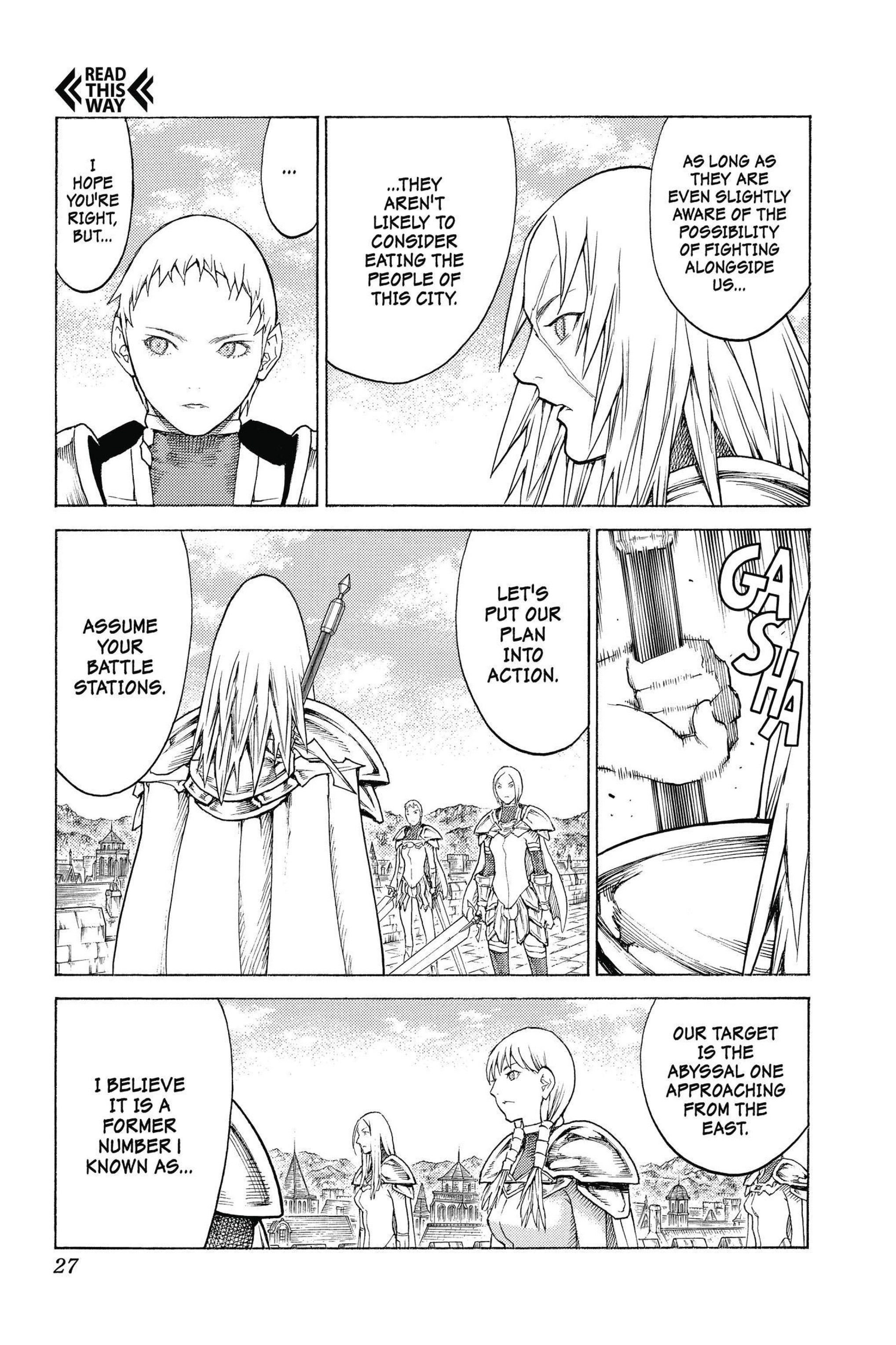 Read online Claymore comic -  Issue #24 - 27