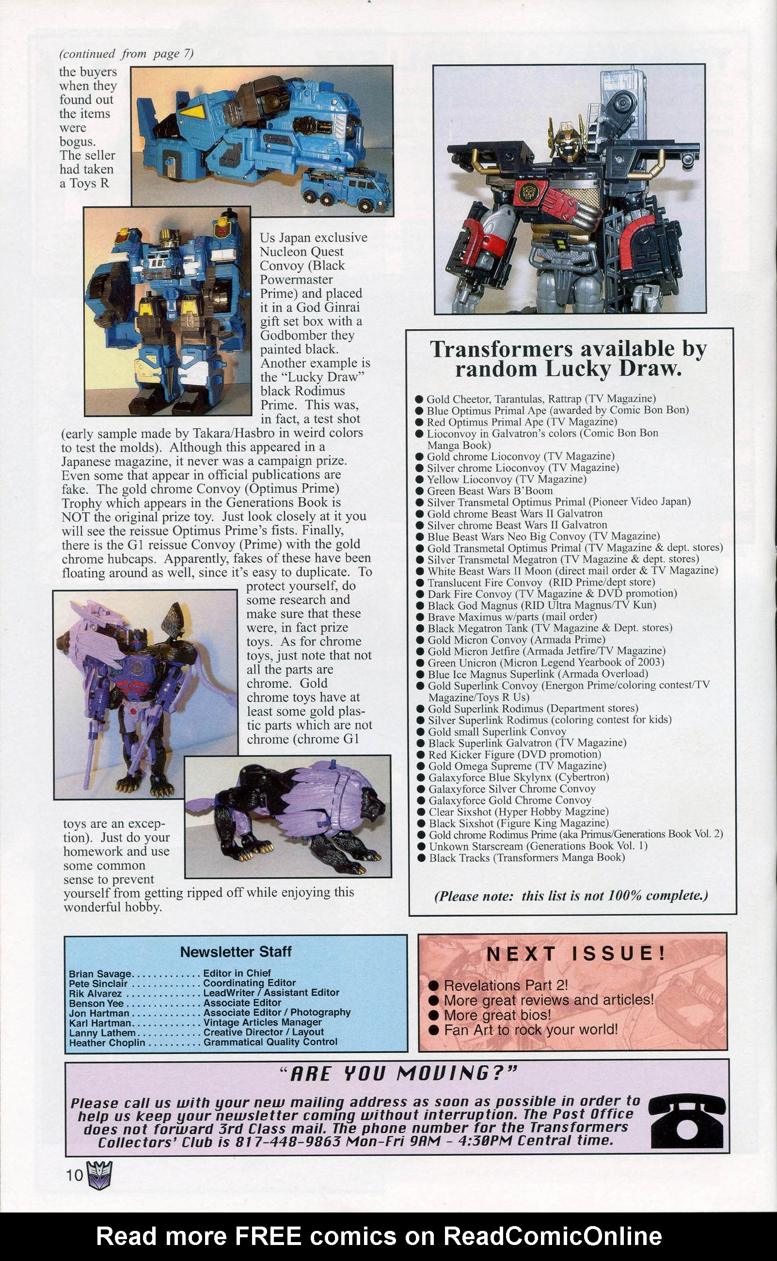 Read online Transformers: Collectors' Club comic -  Issue #7 - 10