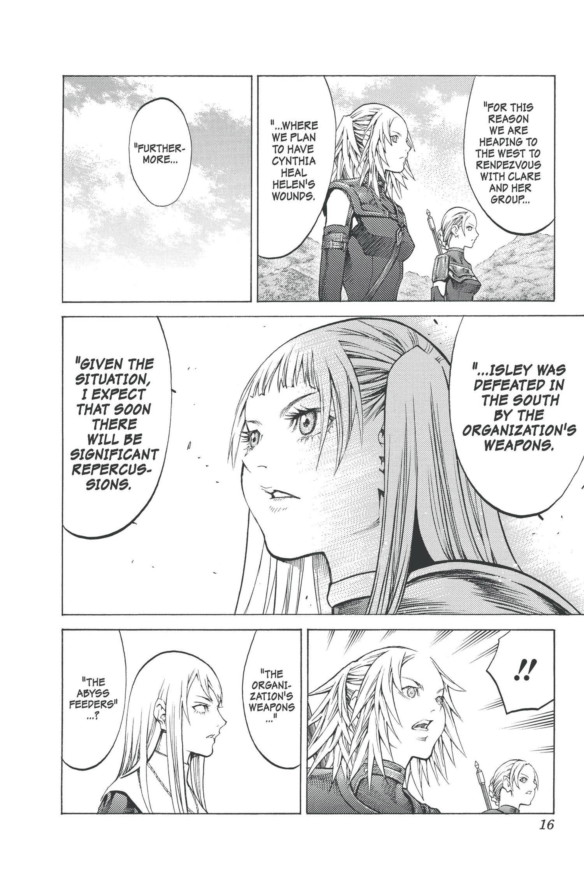 Read online Claymore comic -  Issue #17 - 16
