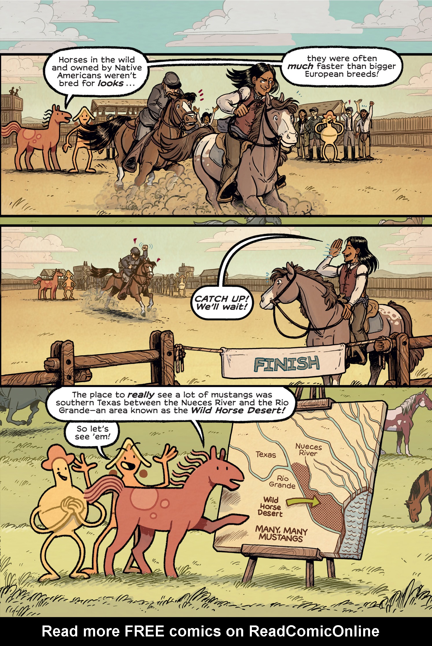 Read online History Comics comic -  Issue # The Wild Mustang - Horses of the American West - 70