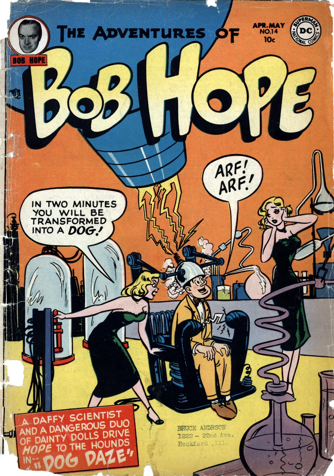 Read online The Adventures of Bob Hope comic -  Issue #14 - 1