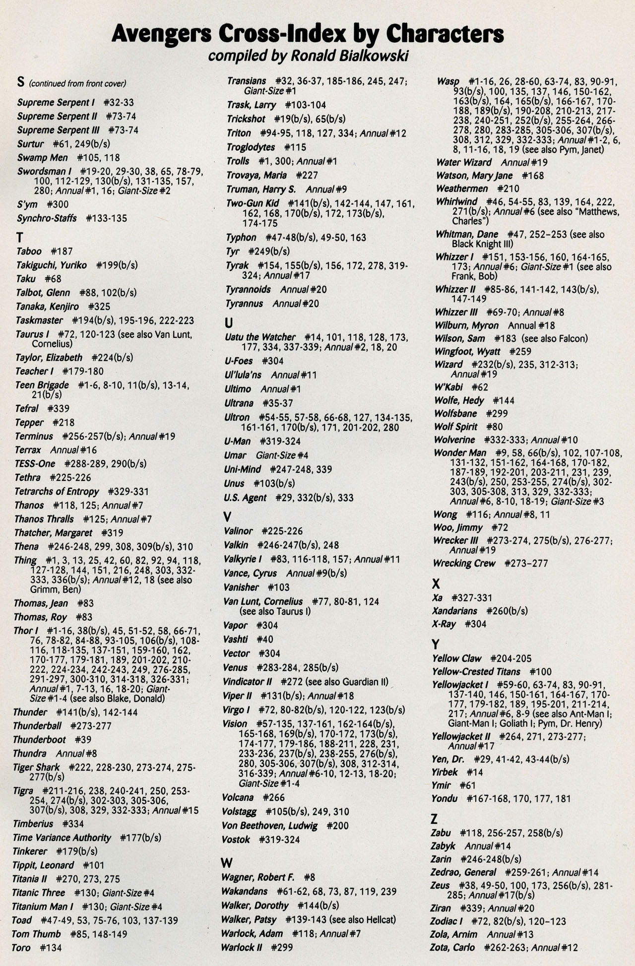 Read online The Official Marvel Index to the Avengers comic -  Issue #4 - 35