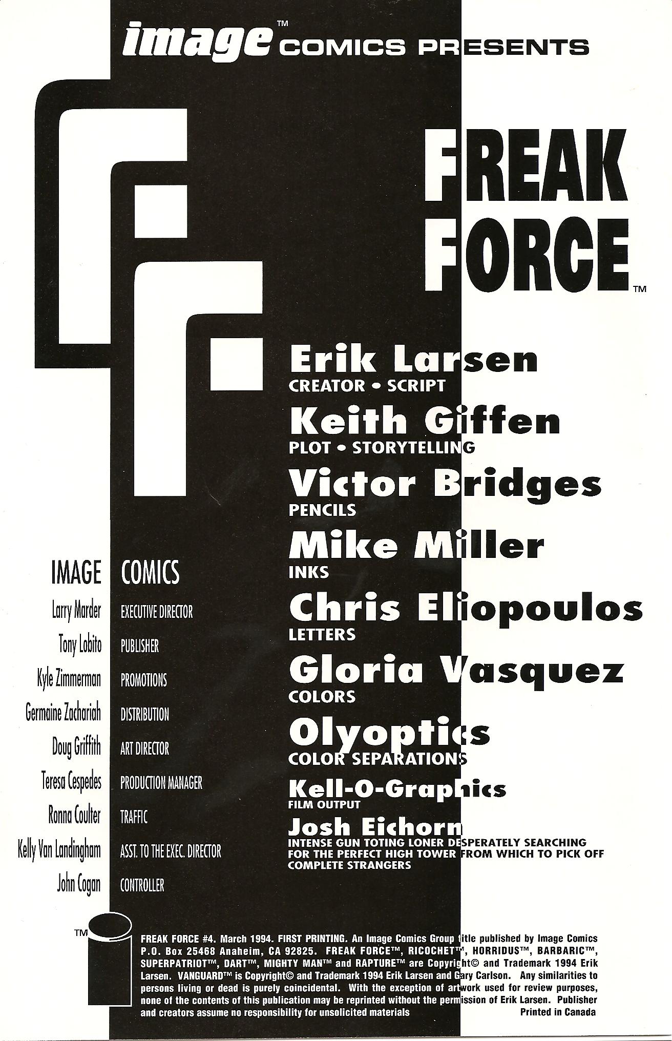 Read online Freak Force (1993) comic -  Issue #4 - 3