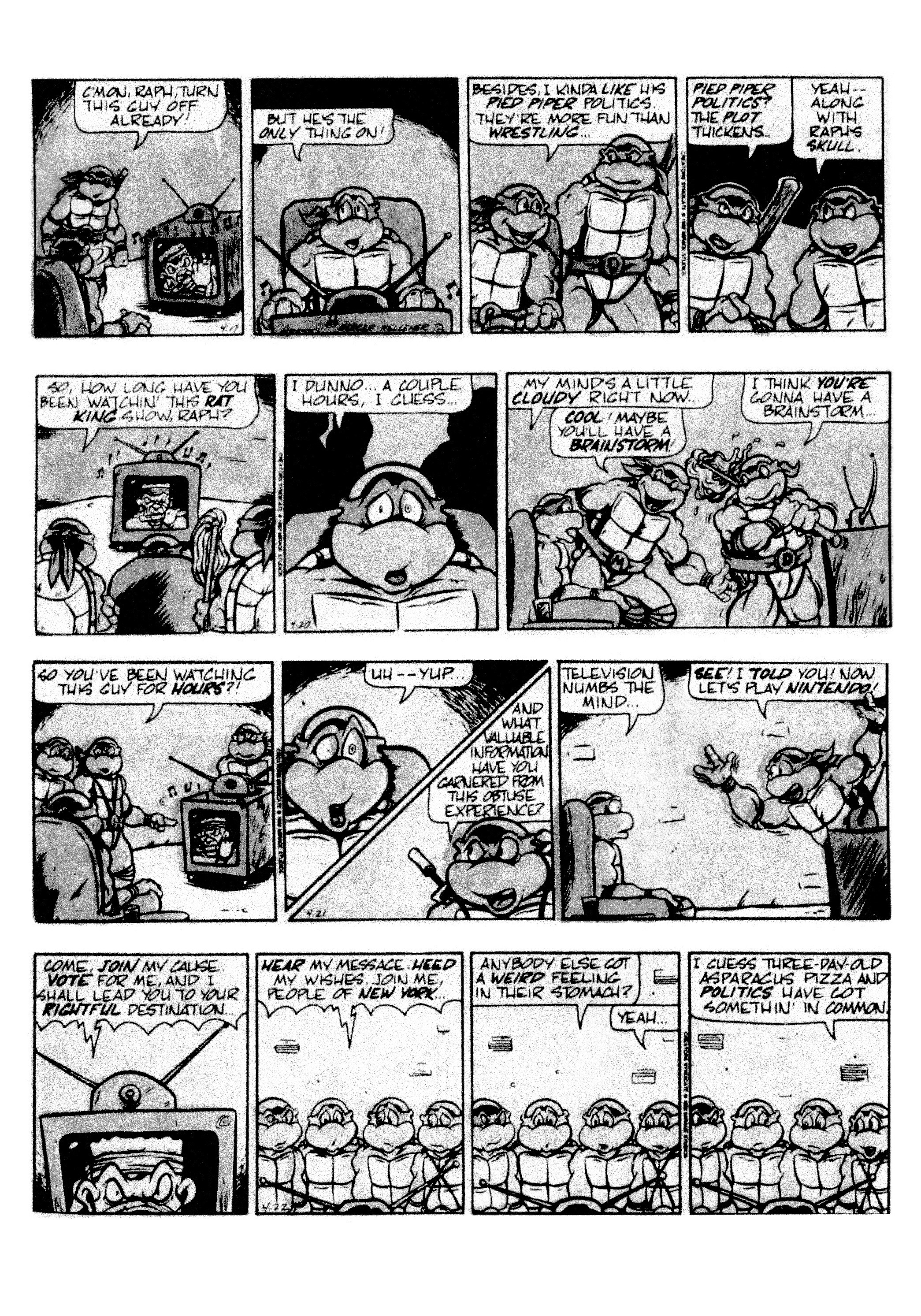 Read online Teenage Mutant Ninja Turtles: Complete Newspaper Daily Comic Strip Collection comic -  Issue # TPB 2 (Part 2) - 5