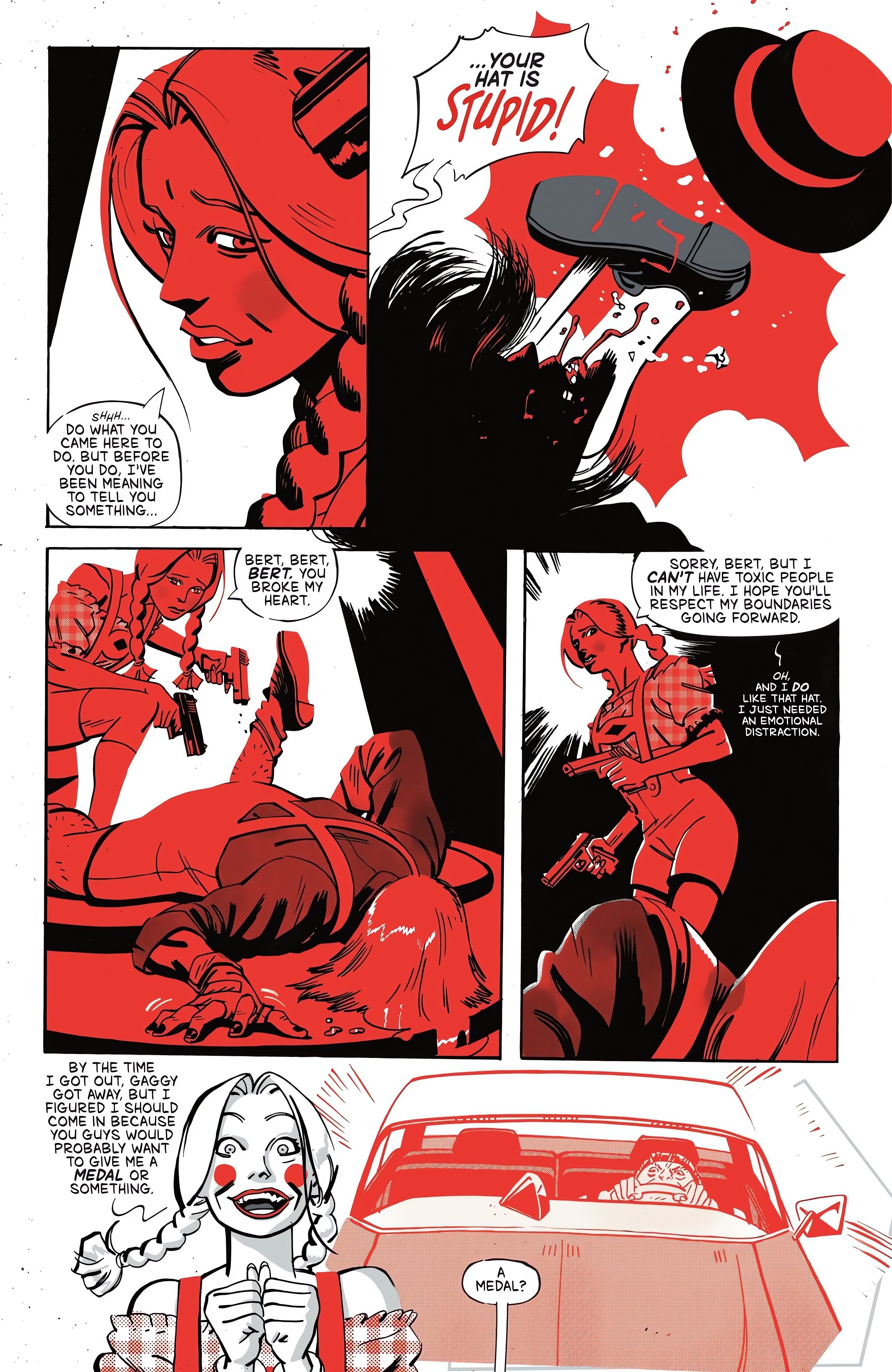 Read online Harley Quinn: Black   White   Redder comic -  Issue #1 - 36