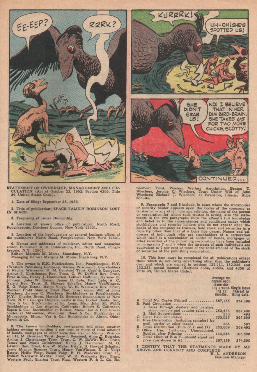 Read online Space Family Robinson comic -  Issue #20 - 33