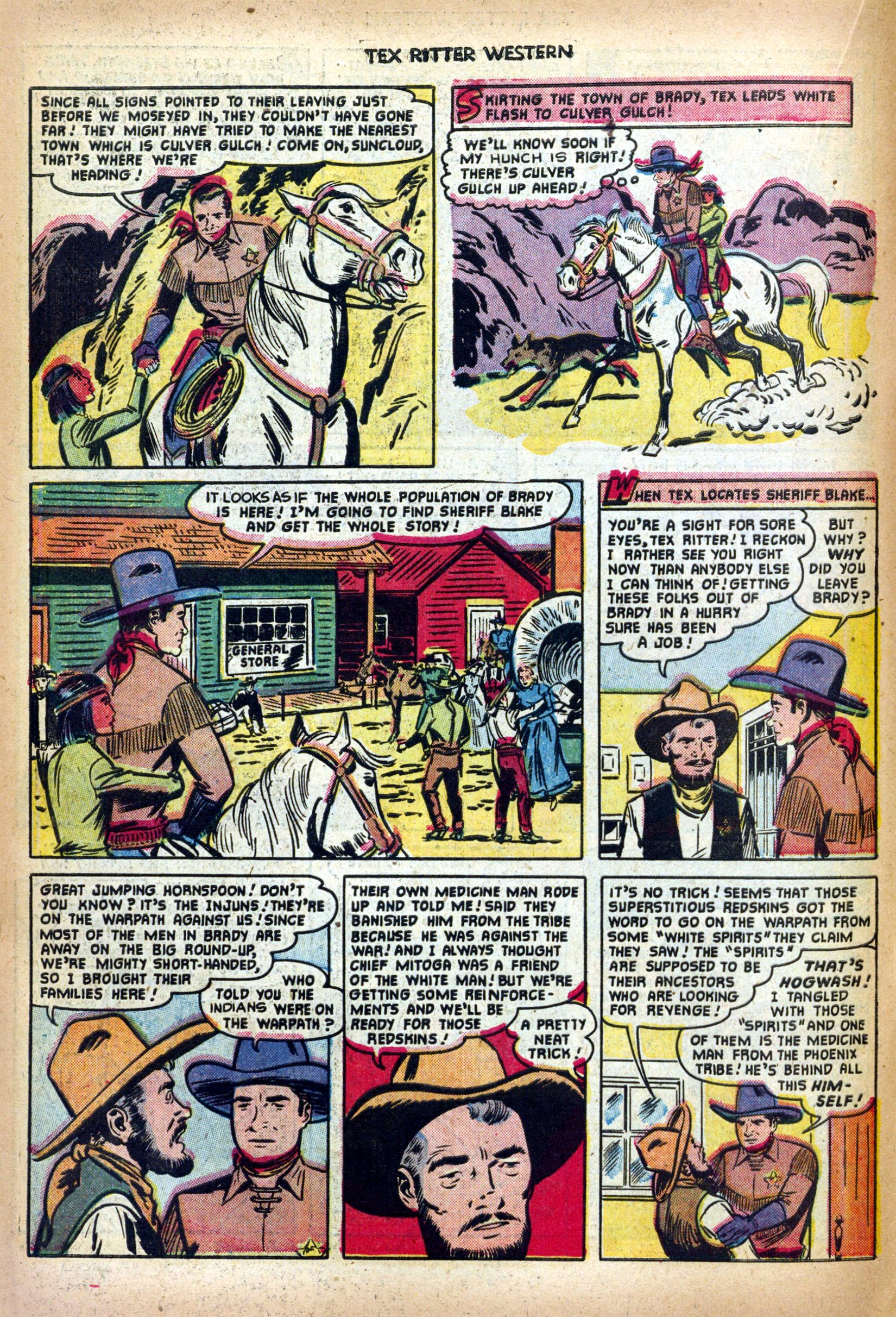 Read online Tex Ritter Western comic -  Issue #10 - 16