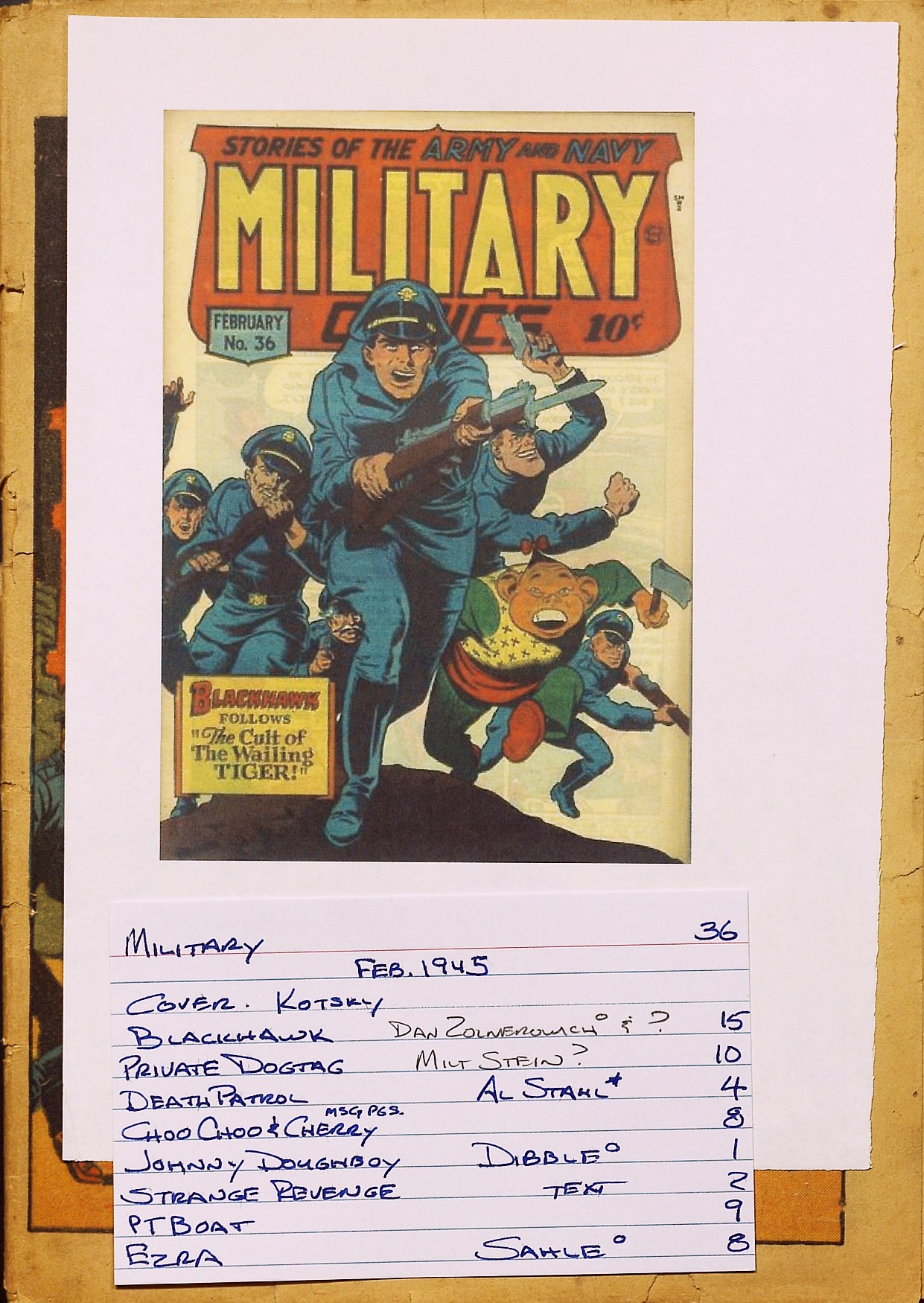 Read online Military Comics comic -  Issue #36 - 61