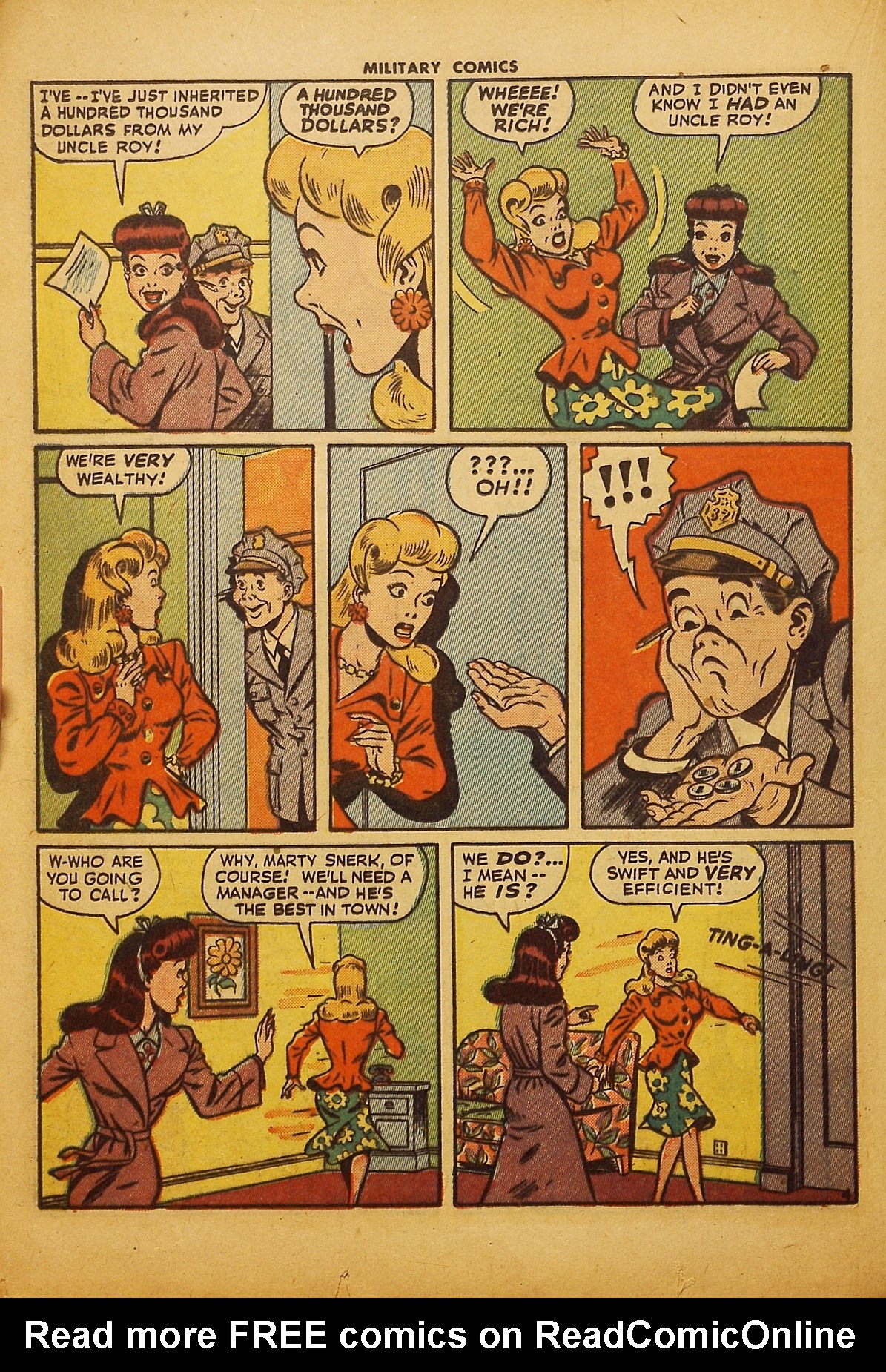 Read online Military Comics comic -  Issue #36 - 34