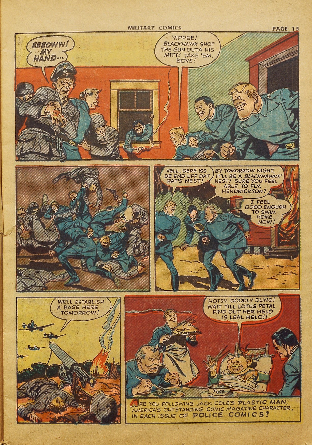 Read online Military Comics comic -  Issue #22 - 17