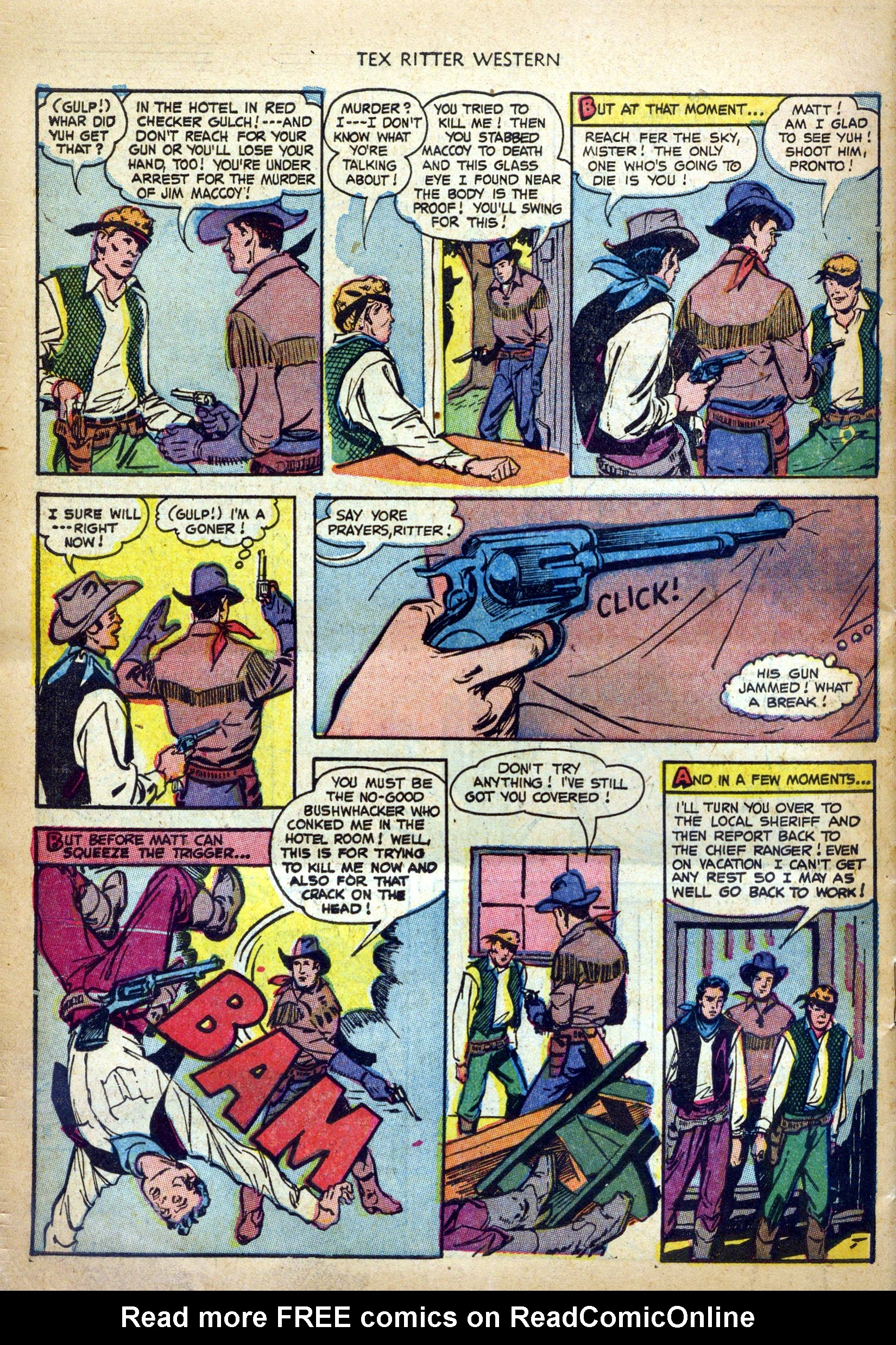 Read online Tex Ritter Western comic -  Issue #19 - 34