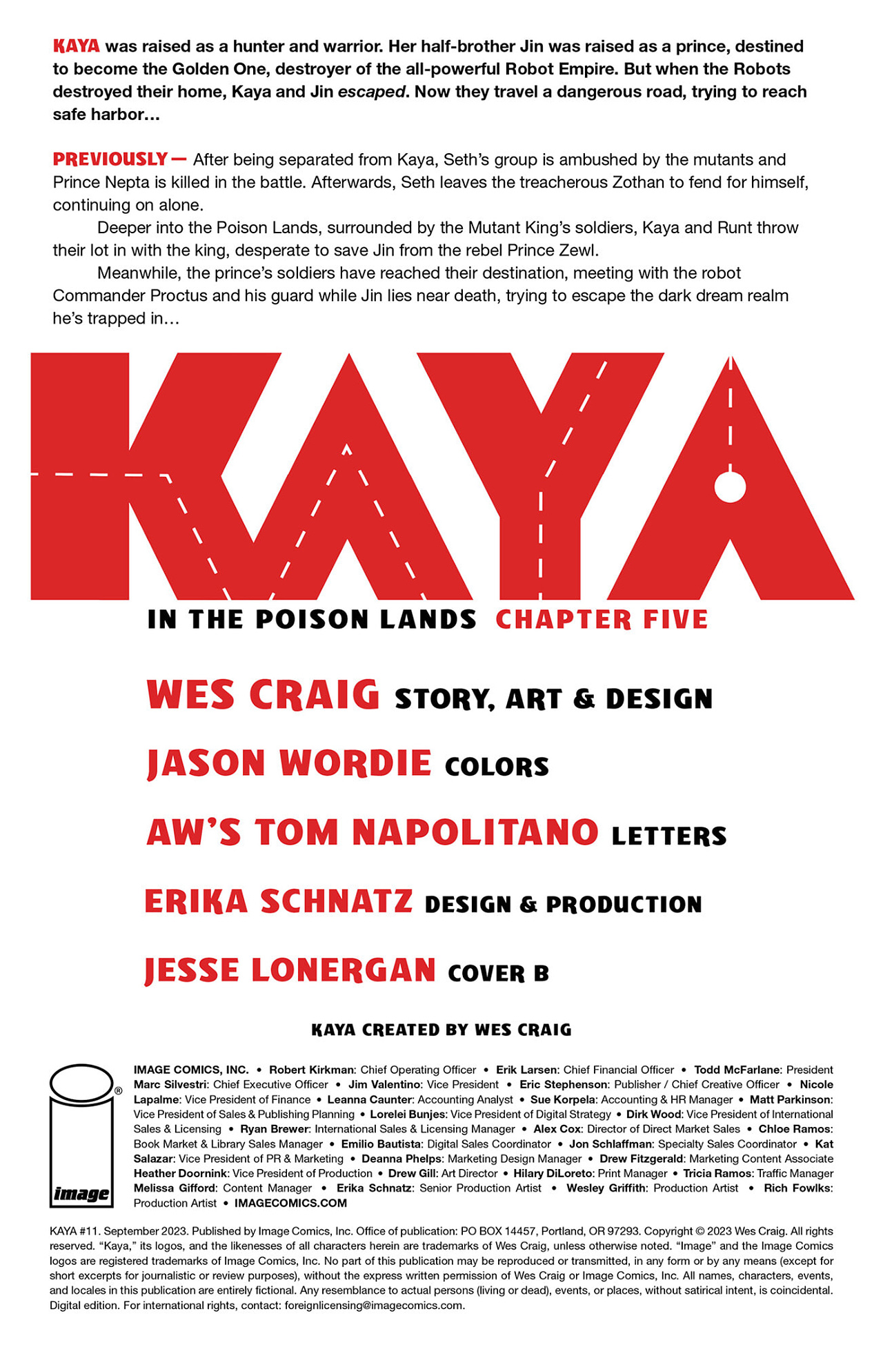 Read online Kaya comic -  Issue #11 - 2