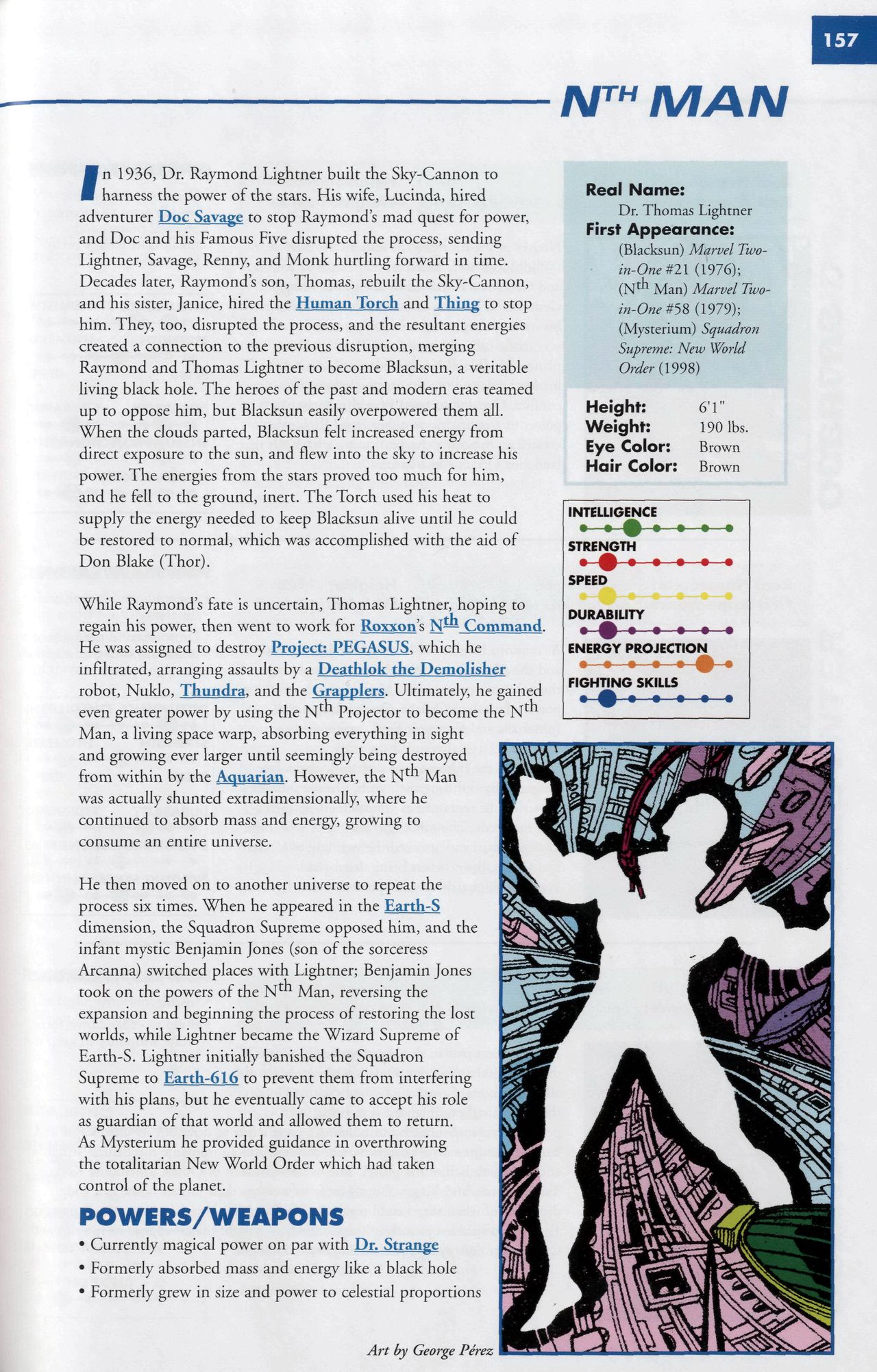 Read online Marvel Encyclopedia comic -  Issue # TPB 6 - 160