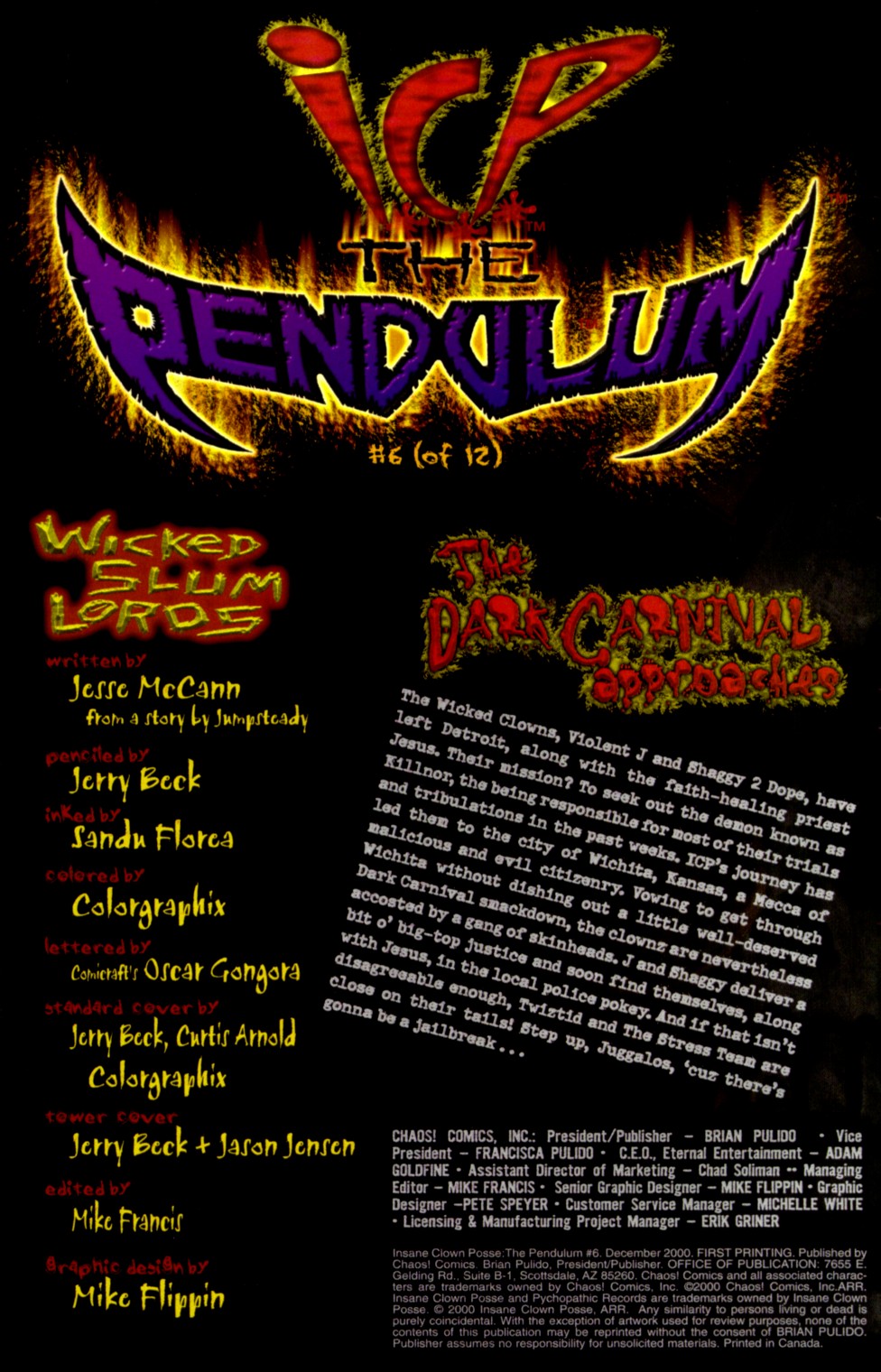 Read online Insane Clown Posse: The Pendulum comic -  Issue #6 - 2