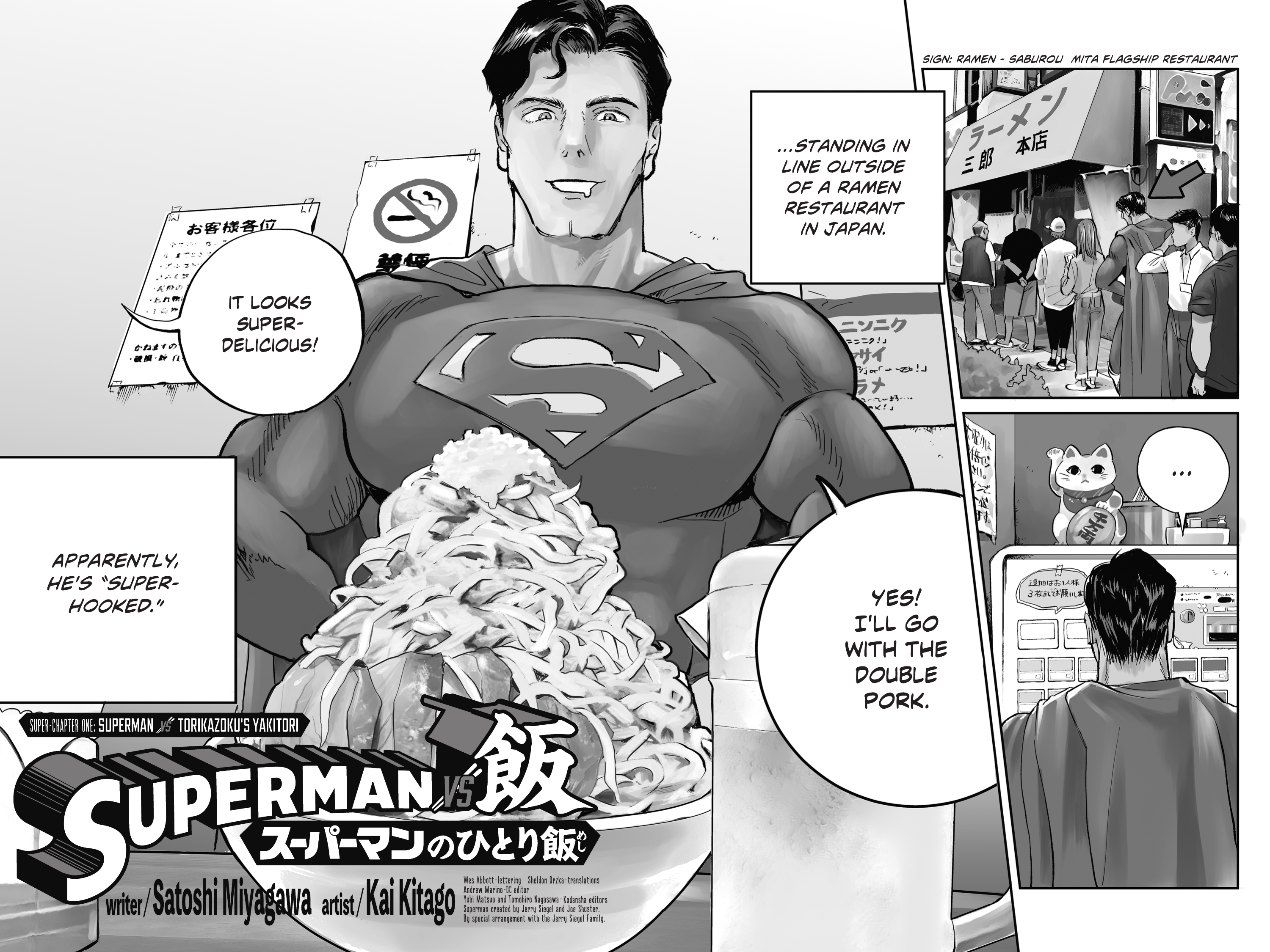 Read online Superman vs. Meshi comic -  Issue #1 - 4