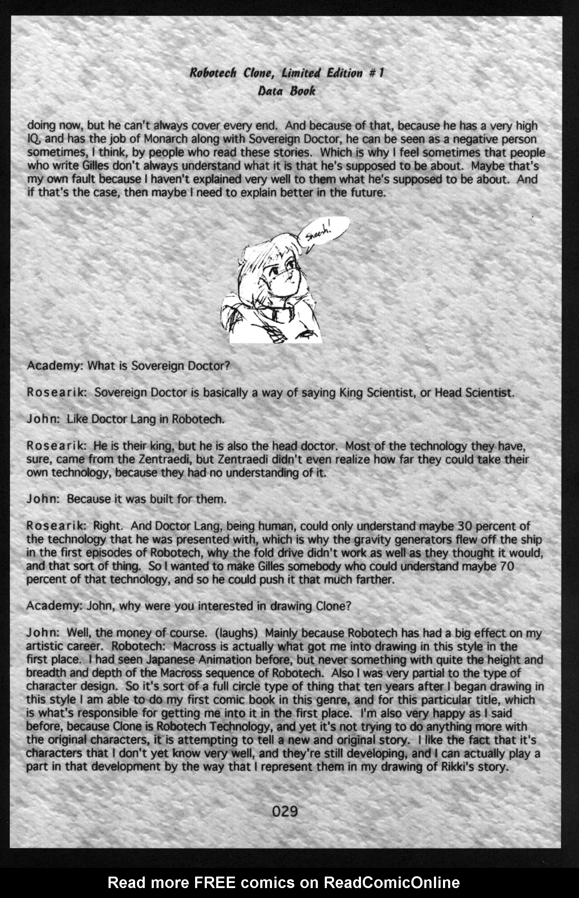 Read online Robotech: Clone Special comic -  Issue # Full - 31