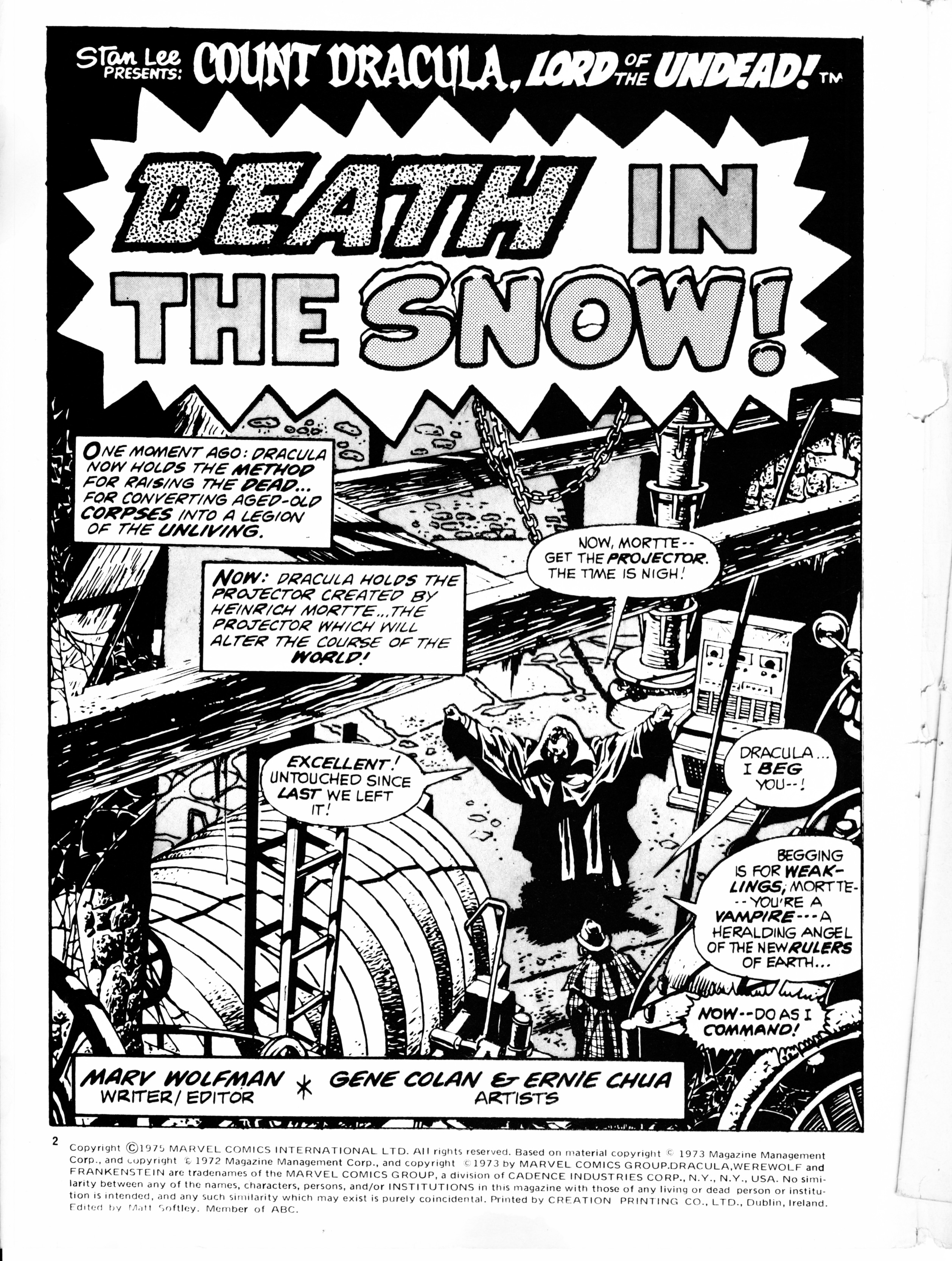 Read online Dracula Lives (1974) comic -  Issue #16 - 2
