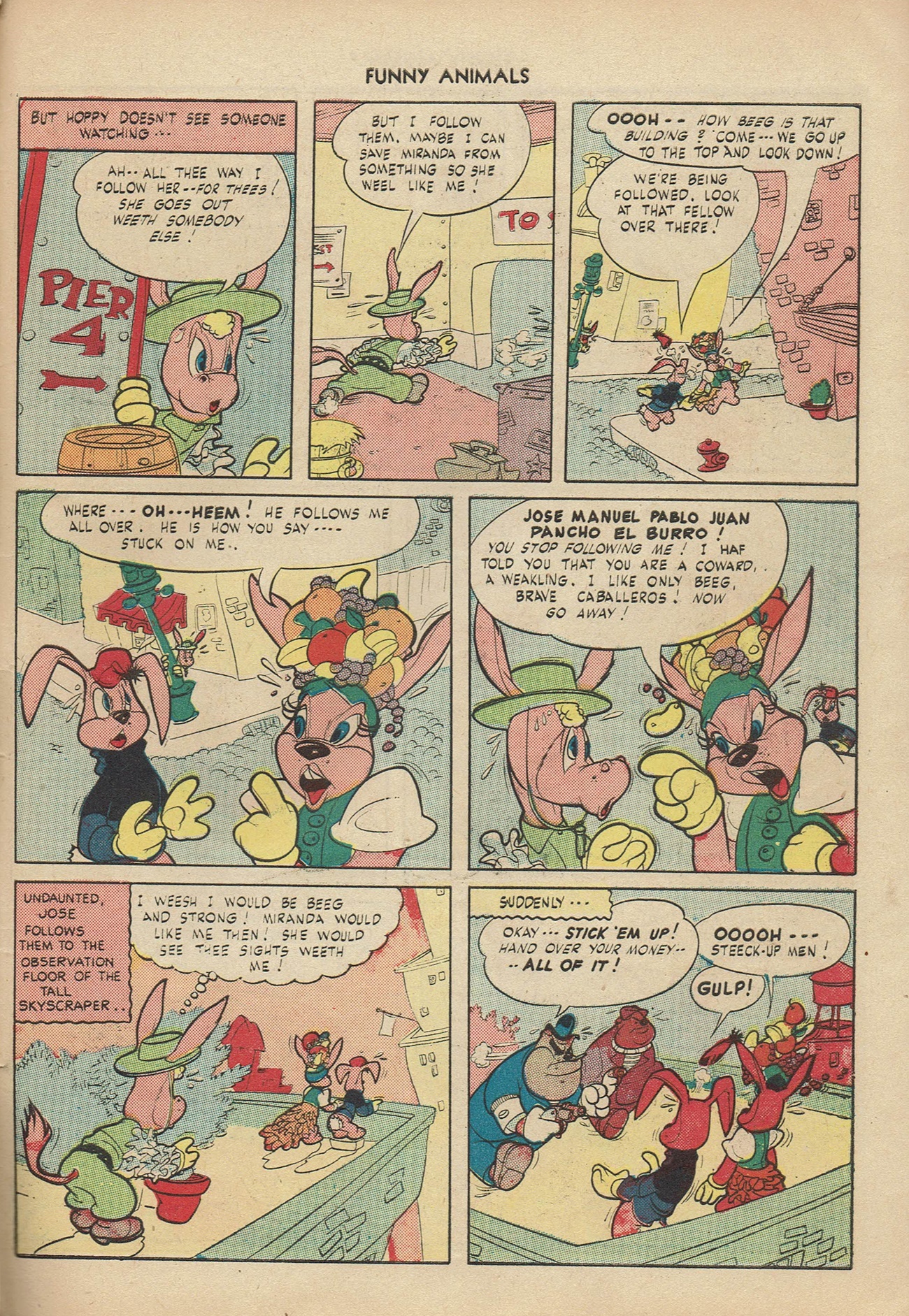 Read online Fawcett's Funny Animals comic -  Issue #39 - 45