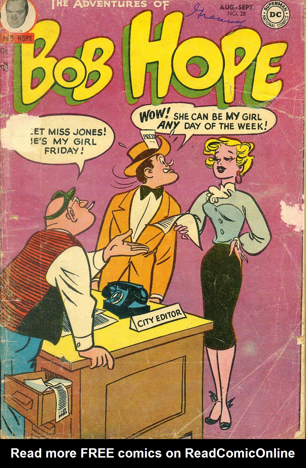 Read online The Adventures of Bob Hope comic -  Issue #28 - 1