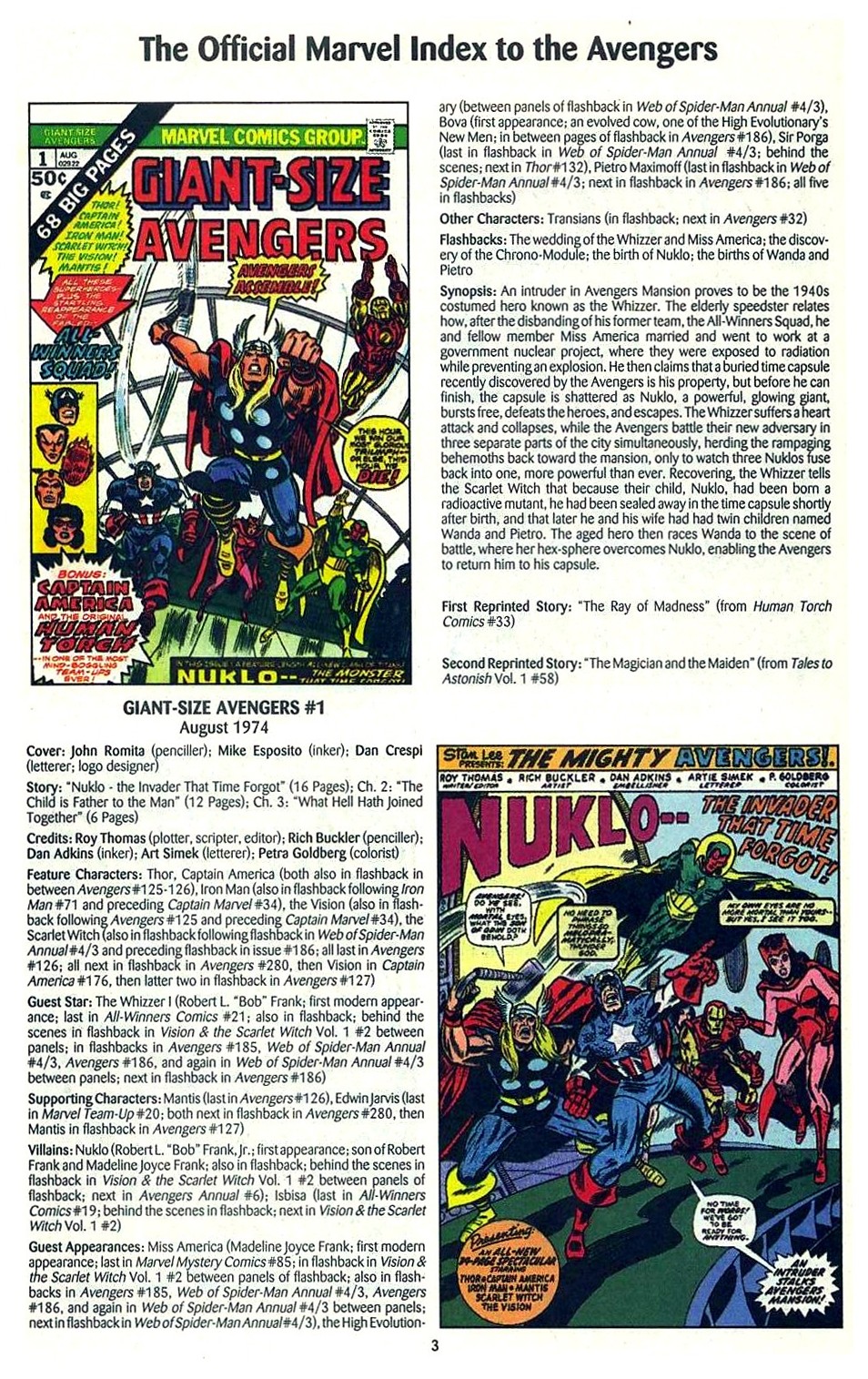 Read online The Official Marvel Index to the Avengers comic -  Issue #3 - 5