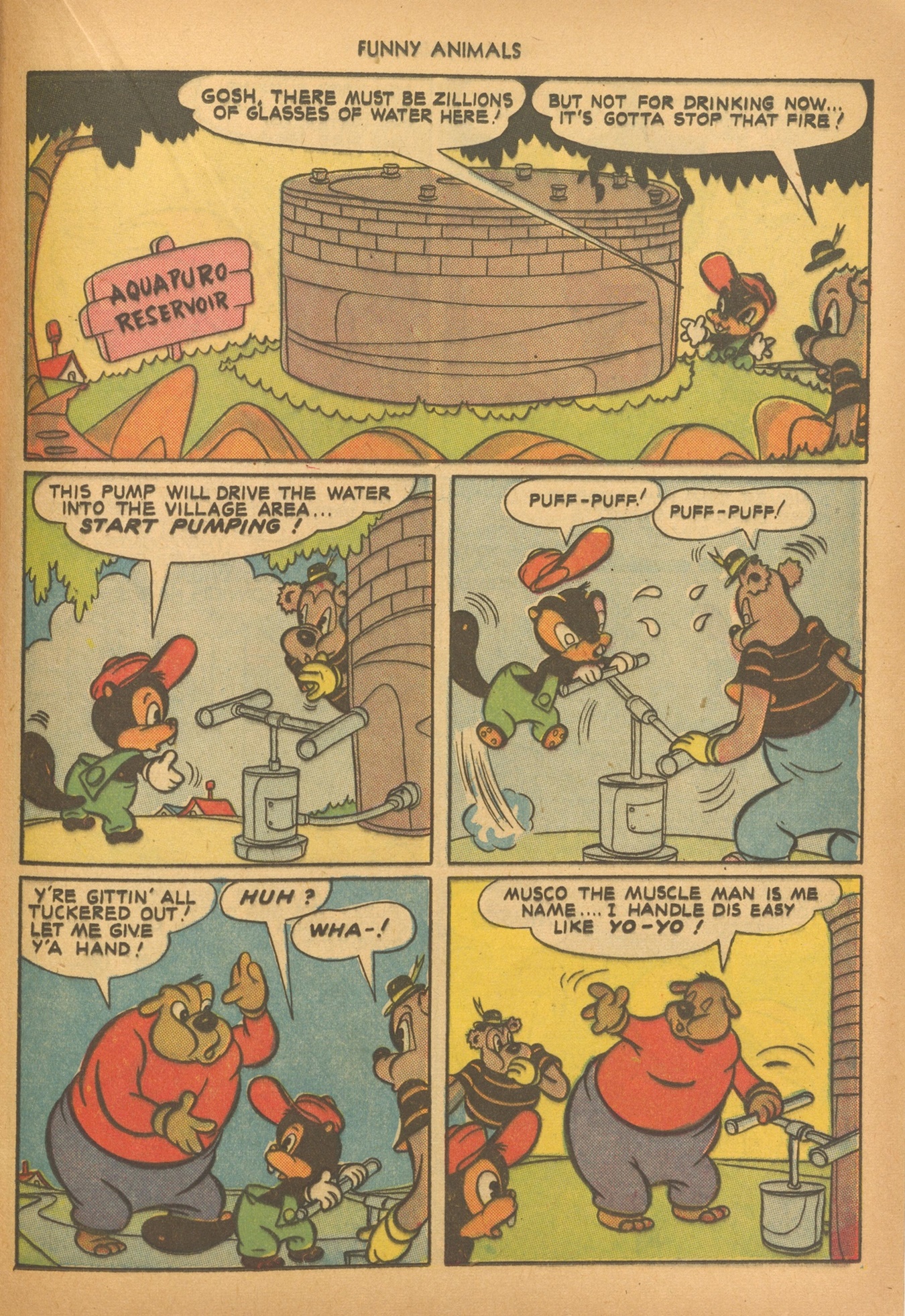 Read online Fawcett's Funny Animals comic -  Issue #12 - 39