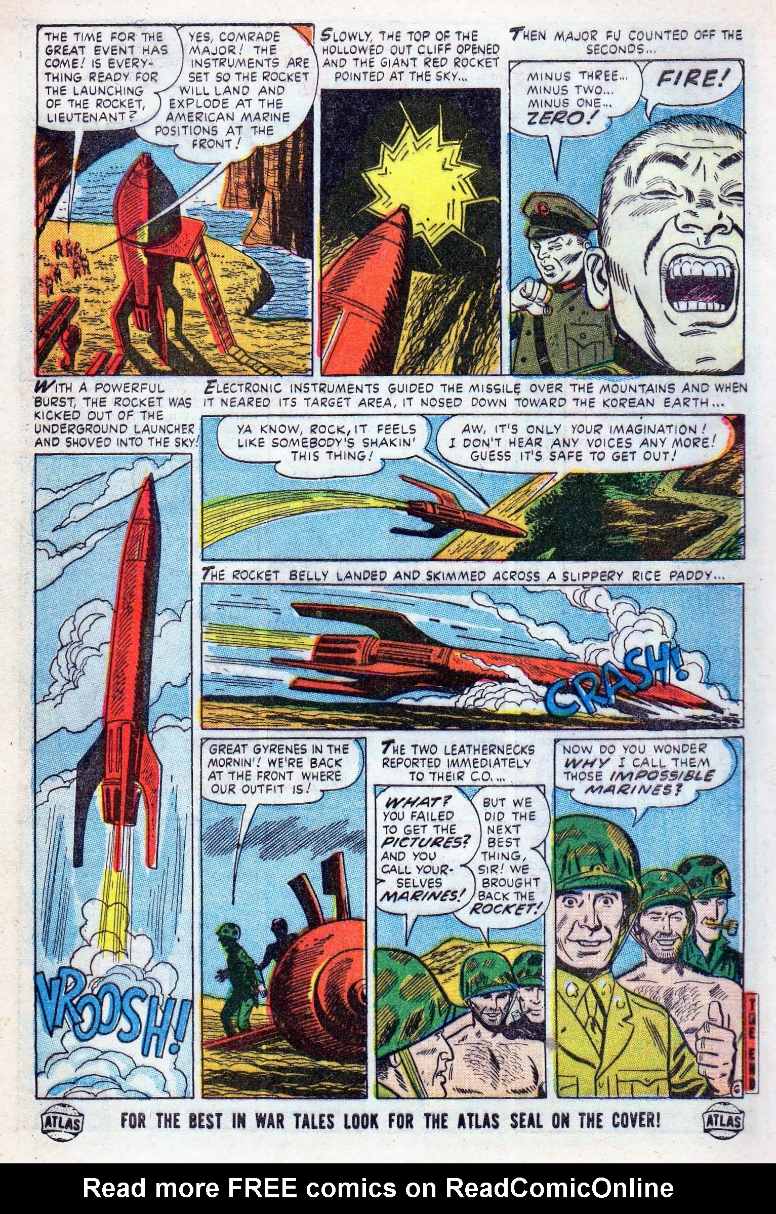 Read online Marines in Action comic -  Issue #3 - 8