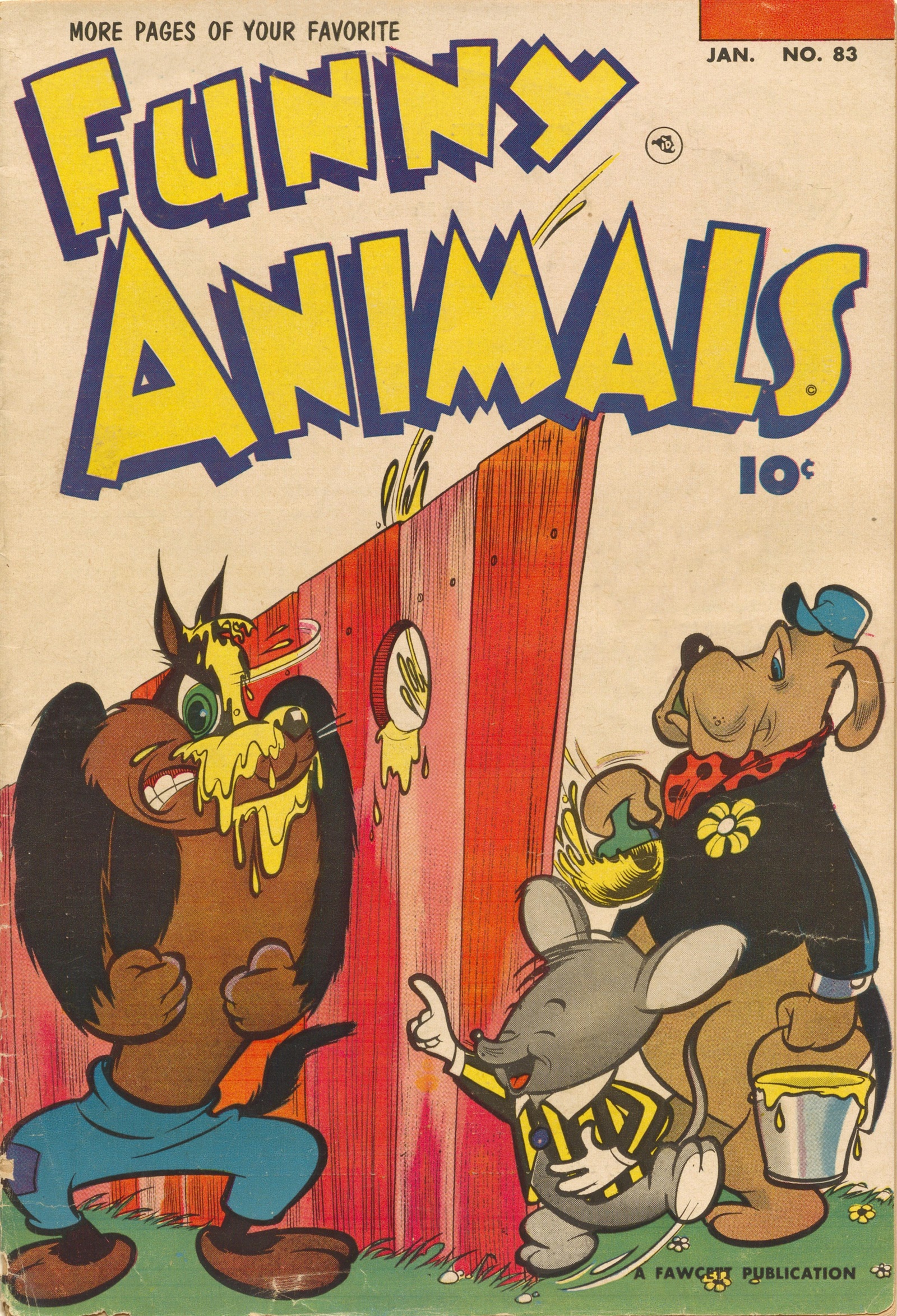 Read online Fawcett's Funny Animals comic -  Issue #83 - 1