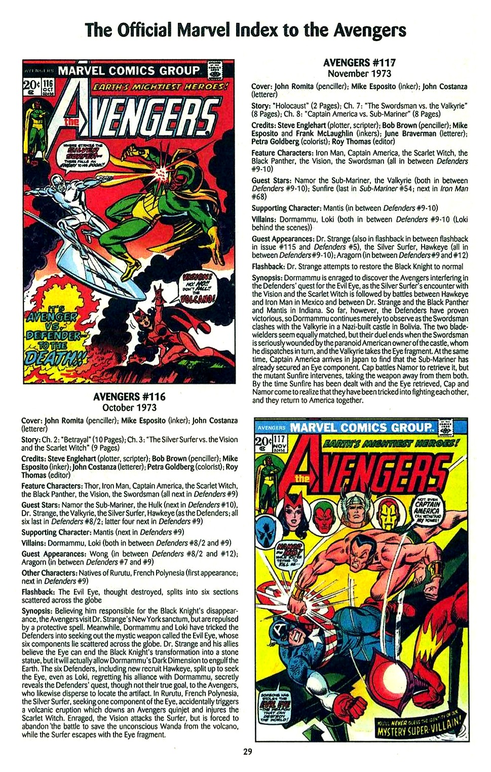 Read online The Official Marvel Index to the Avengers comic -  Issue #2 - 31