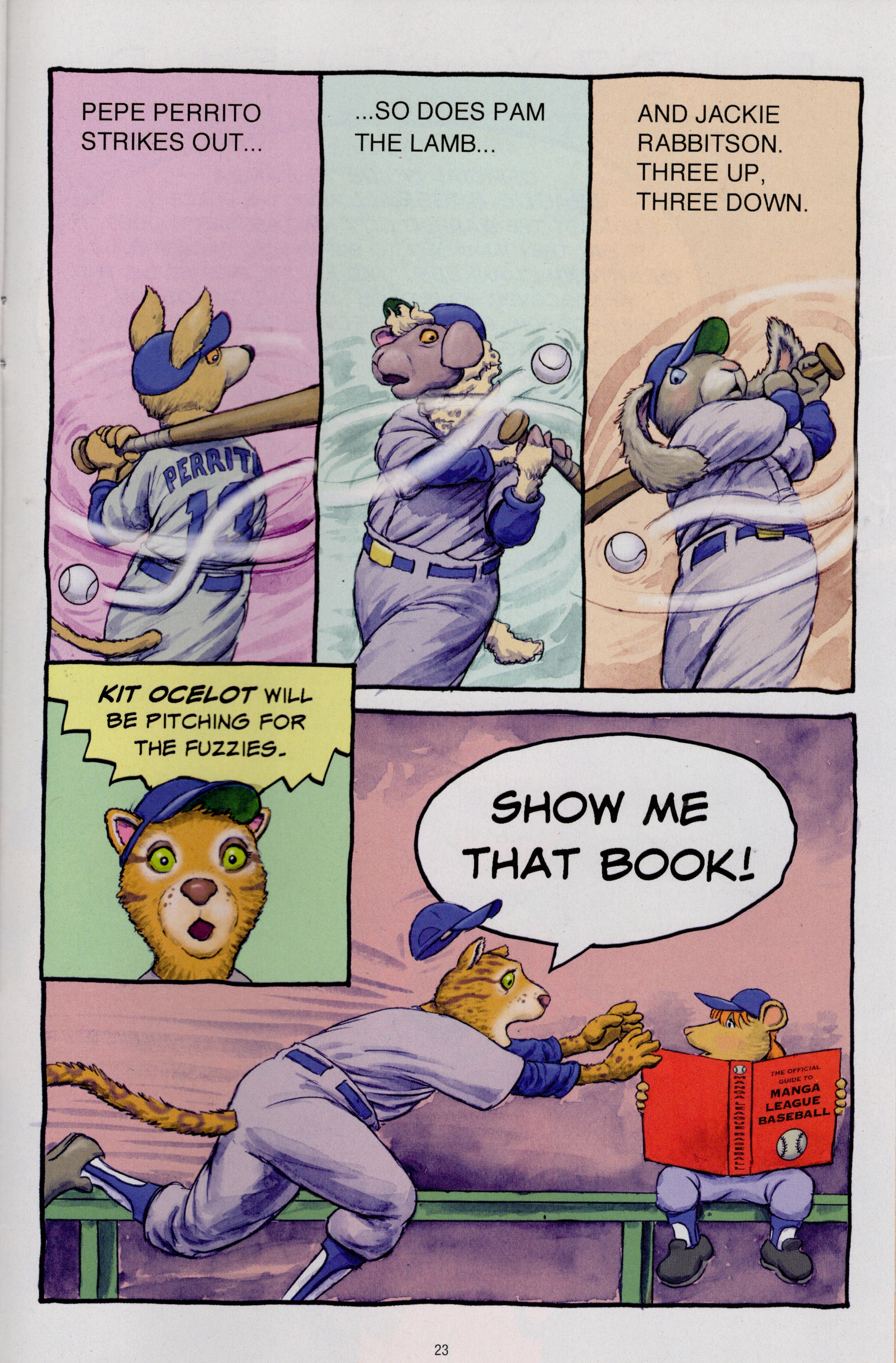 Read online Free Comic Book Day 2022 comic -  Issue # Papercutz Fuzzy Baseball - 23