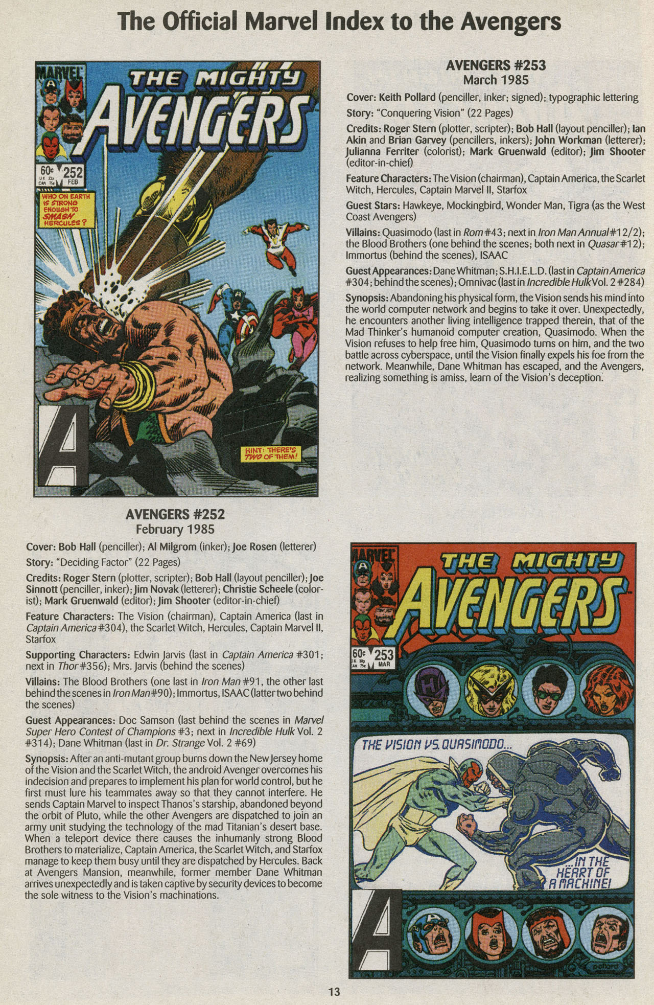 Read online The Official Marvel Index to the Avengers comic -  Issue #5 - 15