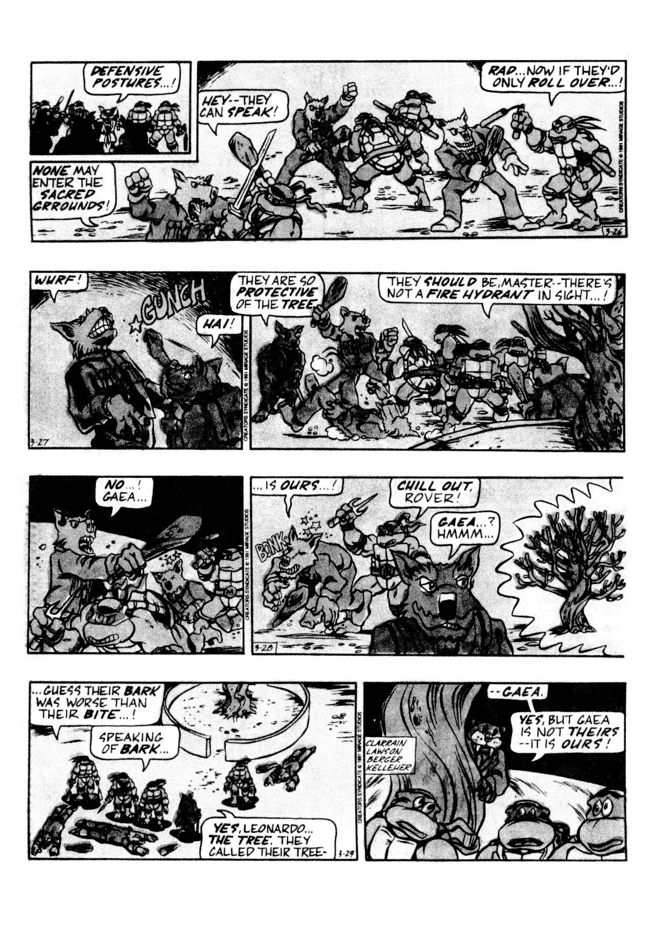 Read online Teenage Mutant Ninja Turtles: Complete Newspaper Daily Comic Strip Collection comic -  Issue # TPB 2 (Part 1) - 32