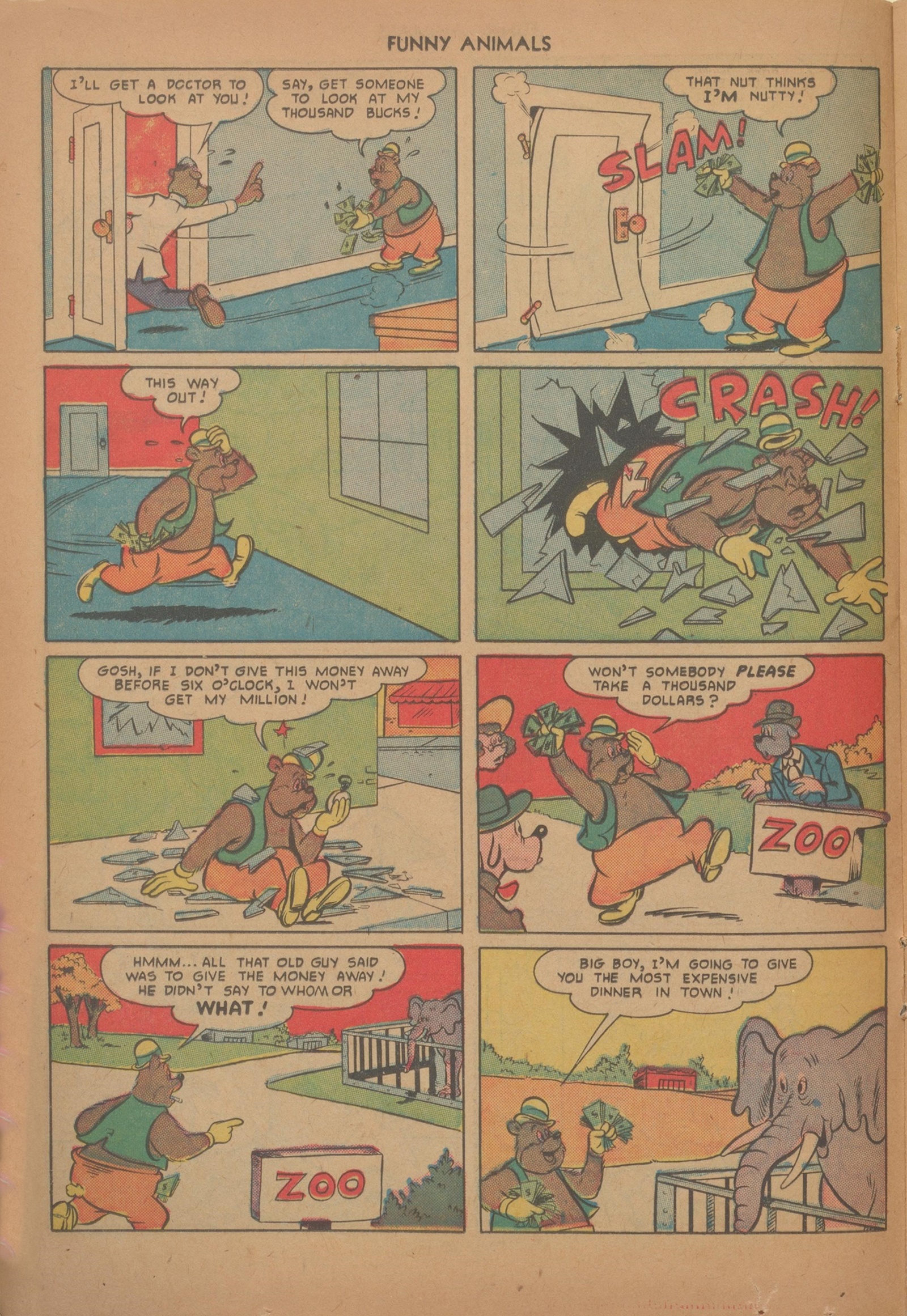 Read online Fawcett's Funny Animals comic -  Issue #70 - 16