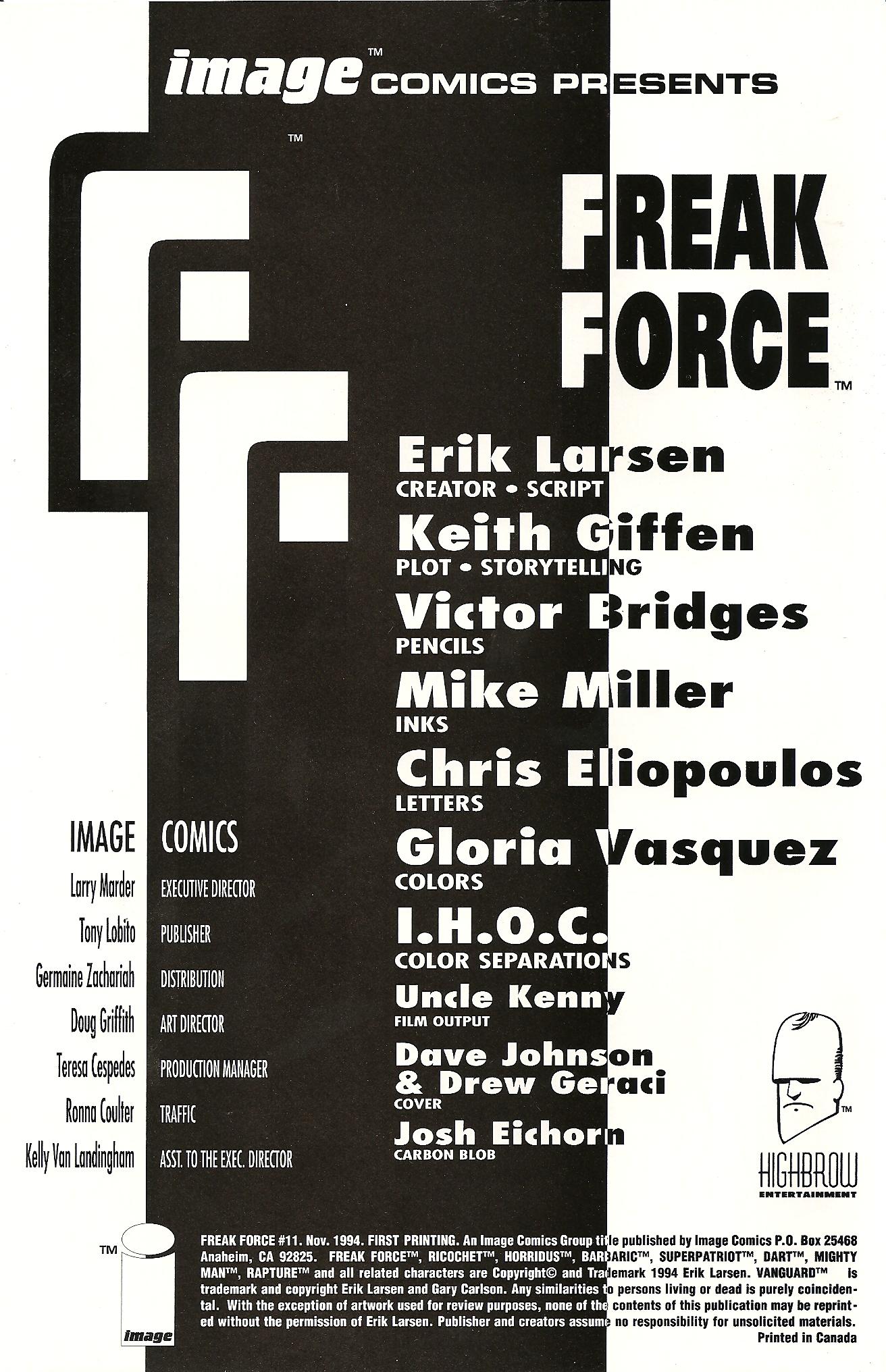 Read online Freak Force (1993) comic -  Issue #11 - 3