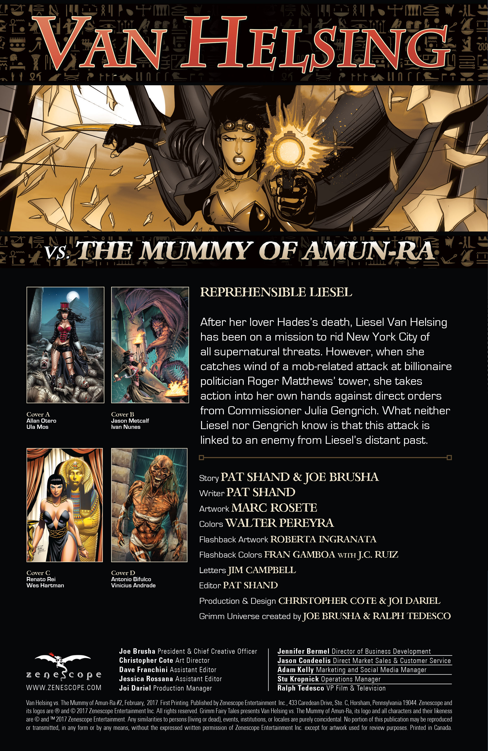 Read online Van Helsing vs The Mummy of Amun-Ra comic -  Issue #2 - 2