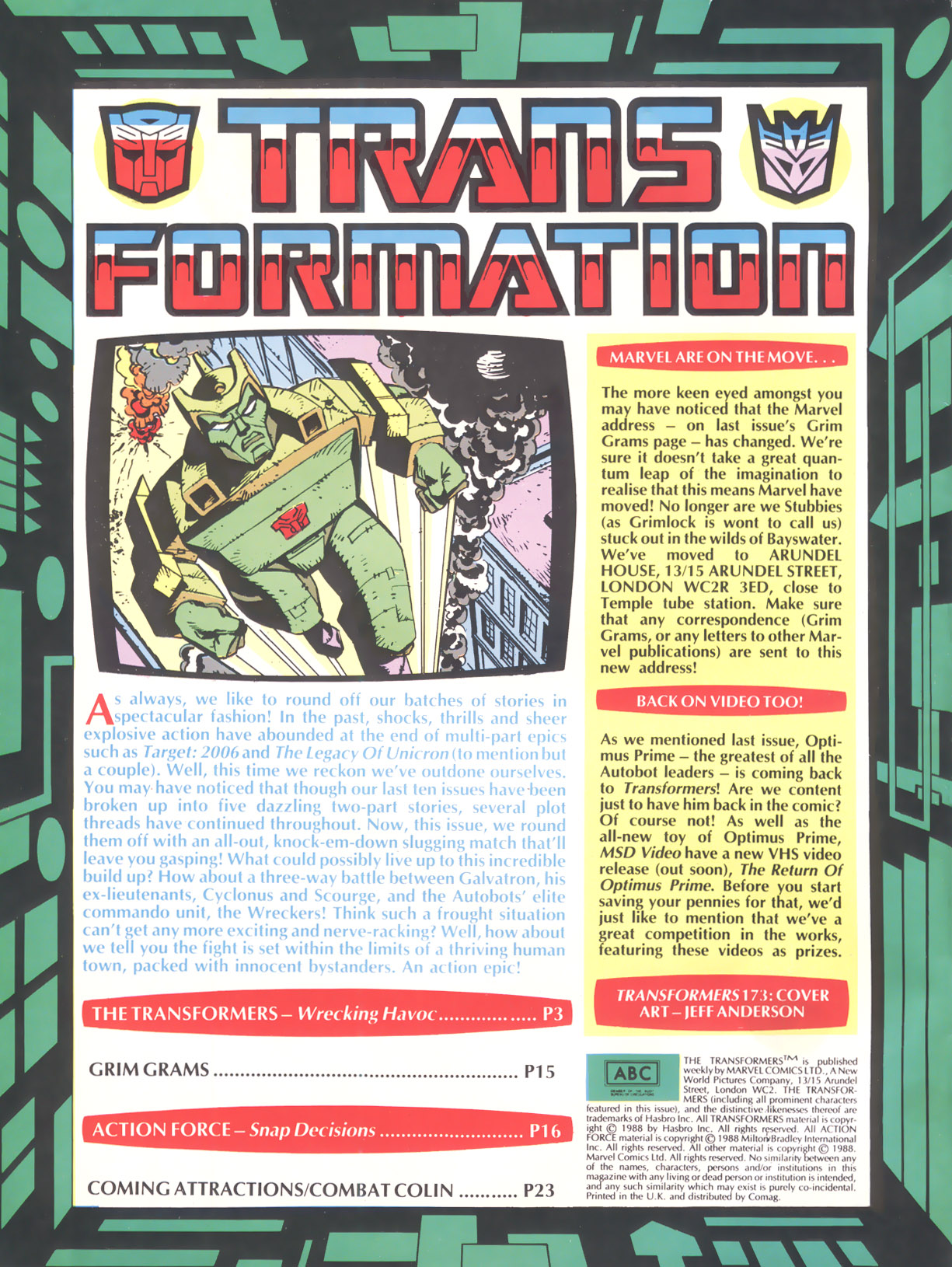 Read online The Transformers (UK) comic -  Issue #173 - 2