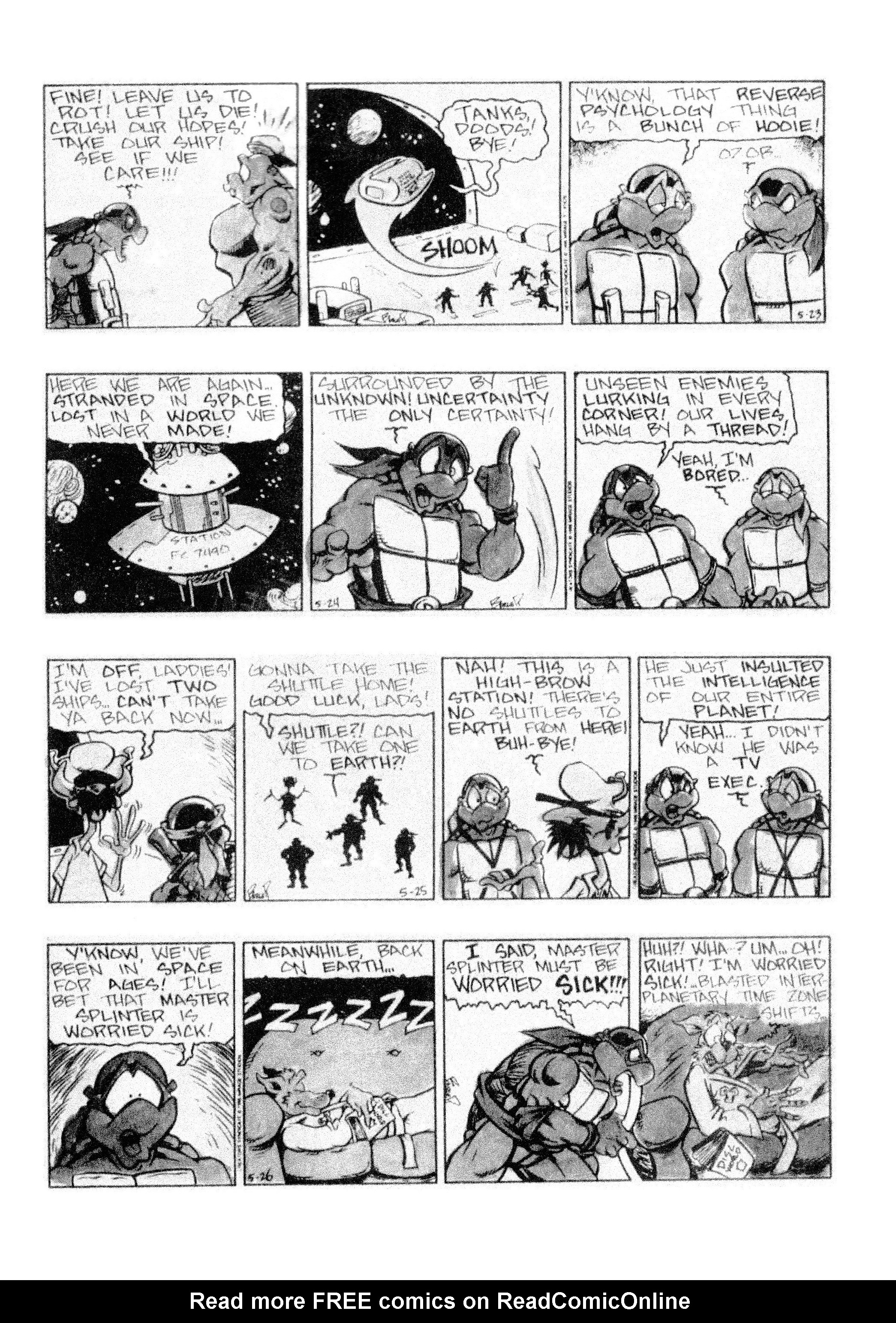 Read online Teenage Mutant Ninja Turtles: Complete Newspaper Daily Comic Strip Collection comic -  Issue # TPB 3 (Part 1) - 95