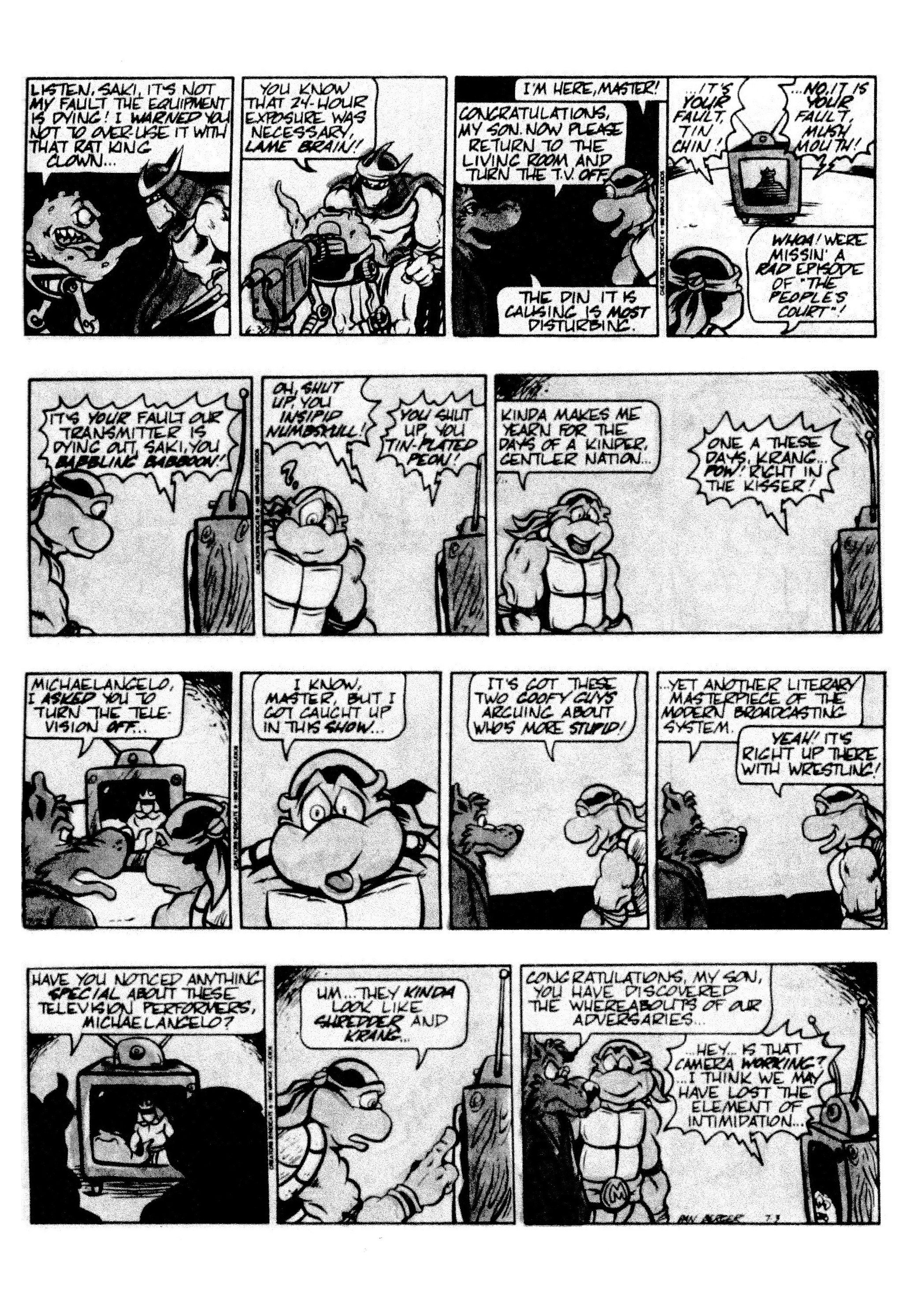 Read online Teenage Mutant Ninja Turtles: Complete Newspaper Daily Comic Strip Collection comic -  Issue # TPB 2 (Part 2) - 18