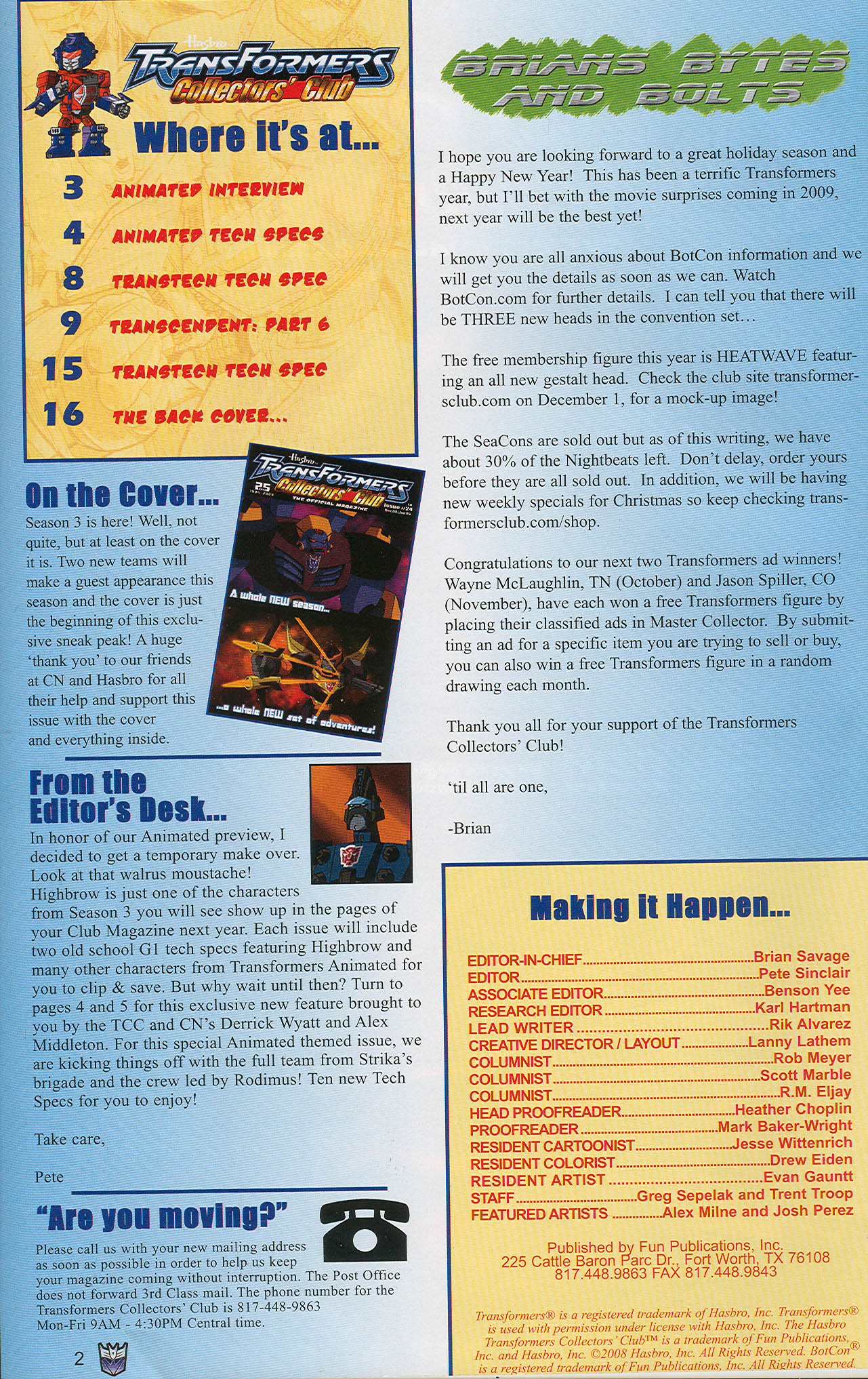 Read online Transformers: Collectors' Club comic -  Issue #24 - 2