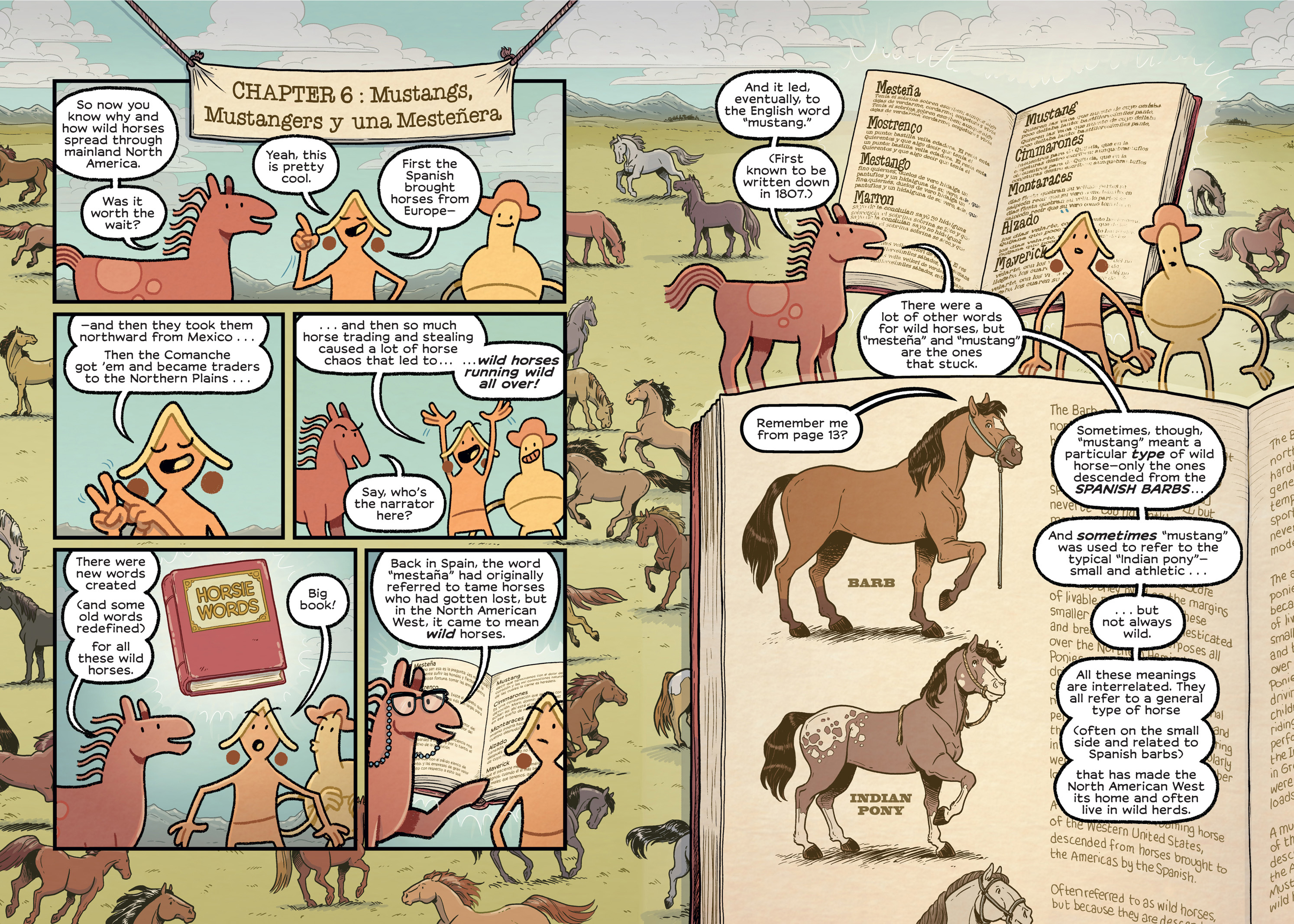 Read online History Comics comic -  Issue # The Wild Mustang - Horses of the American West - 68